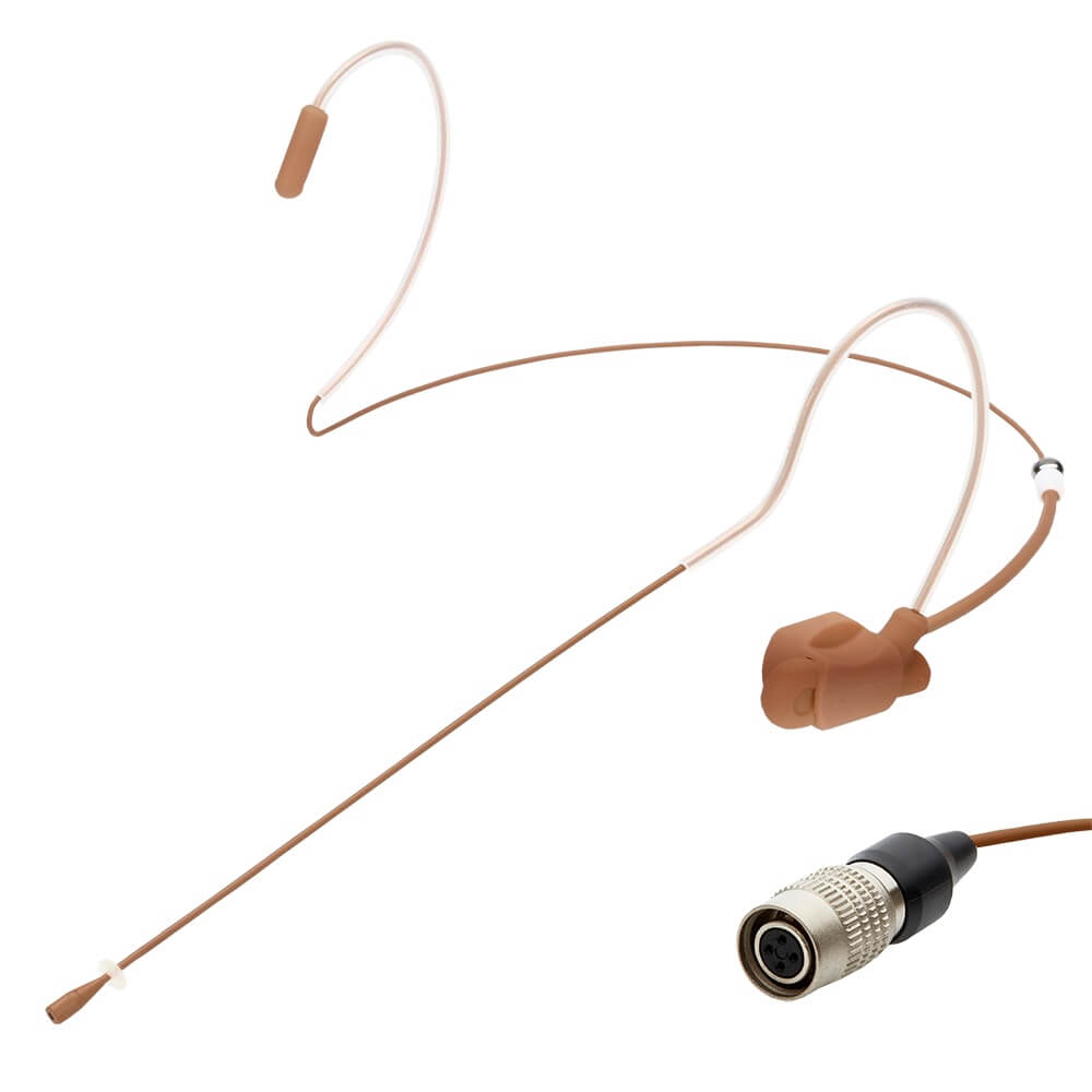 Airwave Liz Diamond Slim Clip System - Dual Ear Headset Microphone, HSD-DIA-SCS-COCOA-AT