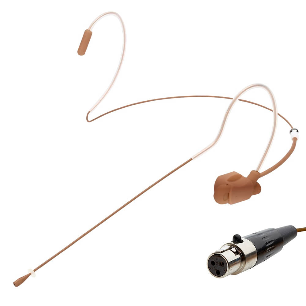 Airwave Liz Diamond Slim Clip System - Dual Ear Headset Microphone, HSD-DIA-SCS-COCOA-T3