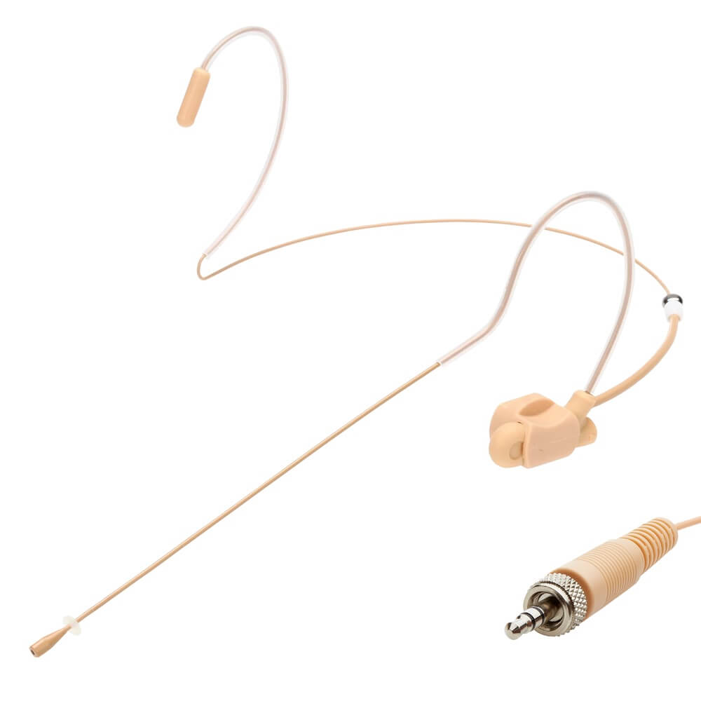 Airwave Liz Diamond Slim Clip System - Dual Ear Headset Microphone, HSD-DIA-SCS-TAN-S8