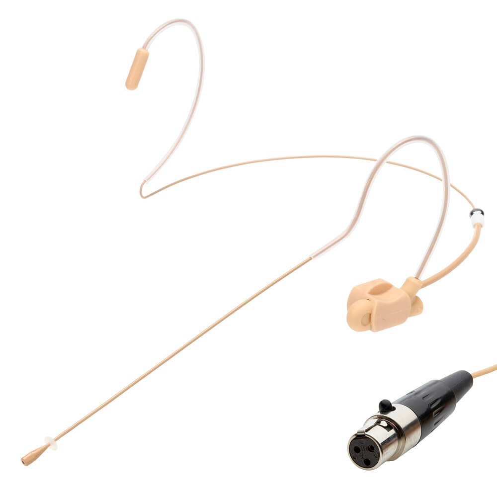 Airwave Liz Diamond Slim Clip System - Dual Ear Headset Microphone, HSD-DIA-SCS-TAN-T3