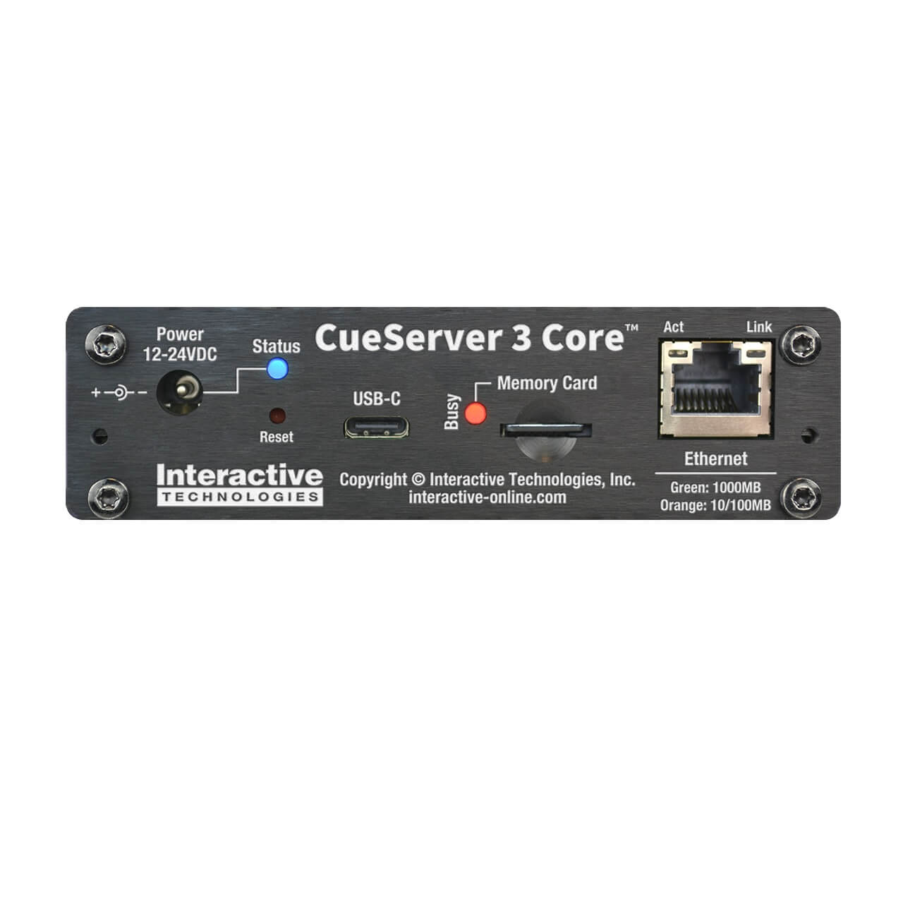 Interactive Technologies CueServer 3 Core DX - DMX Lighting Processor, rear