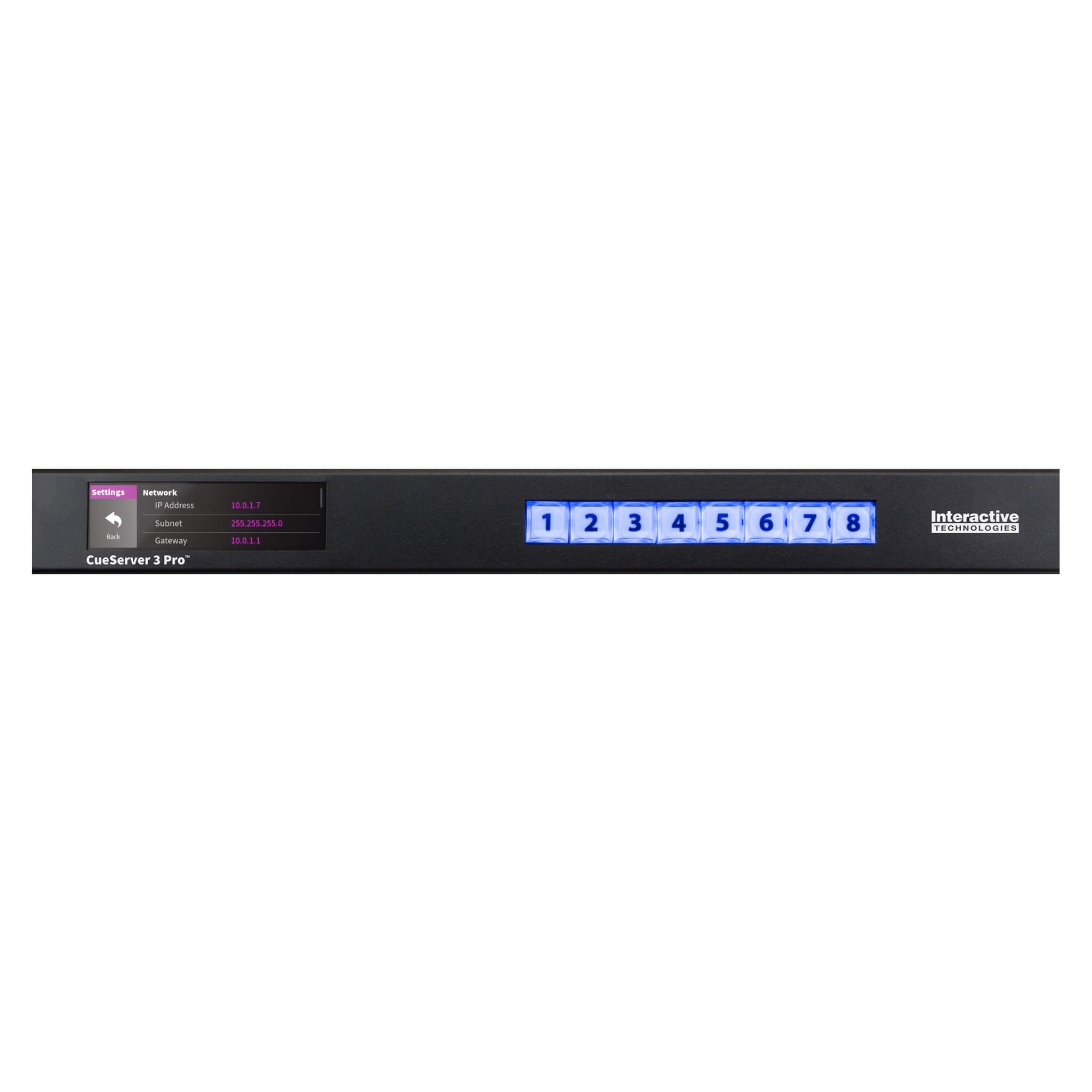 Interactive Technologies CueServer 3 Pro - DMX Lighting Processor, front