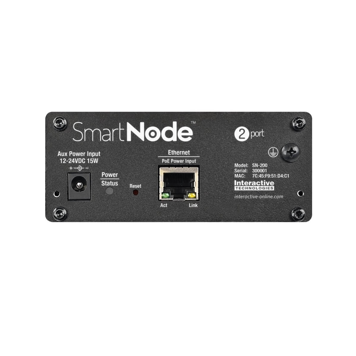 Interactive Technologies SN-200 - 2-Port SmartNode, front