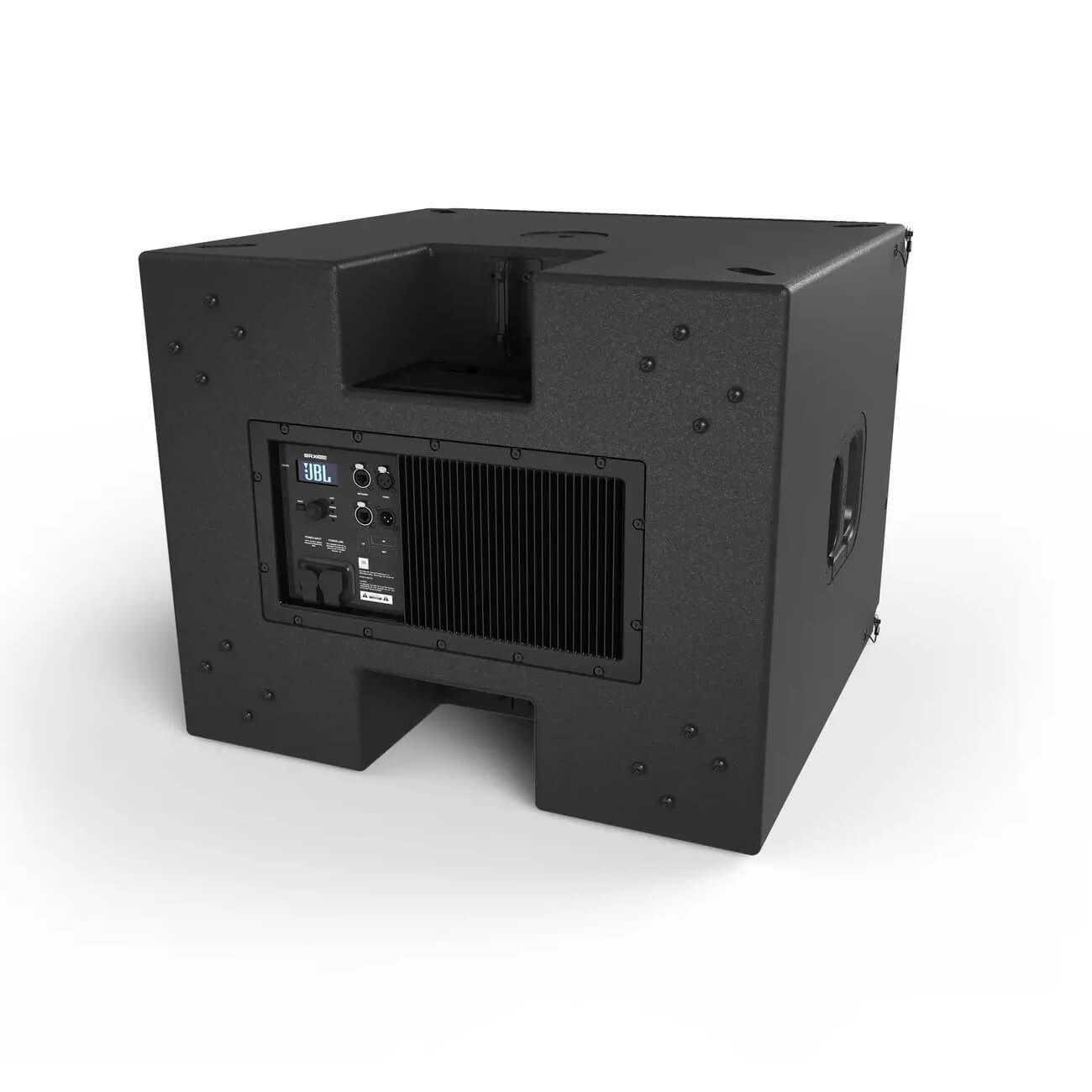 JBL SRX918SF - 18-inch Powered Flyable Subwoofer, angled rear