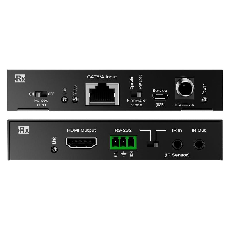 Key Digital KD-XWPS, front and rear views of receiver