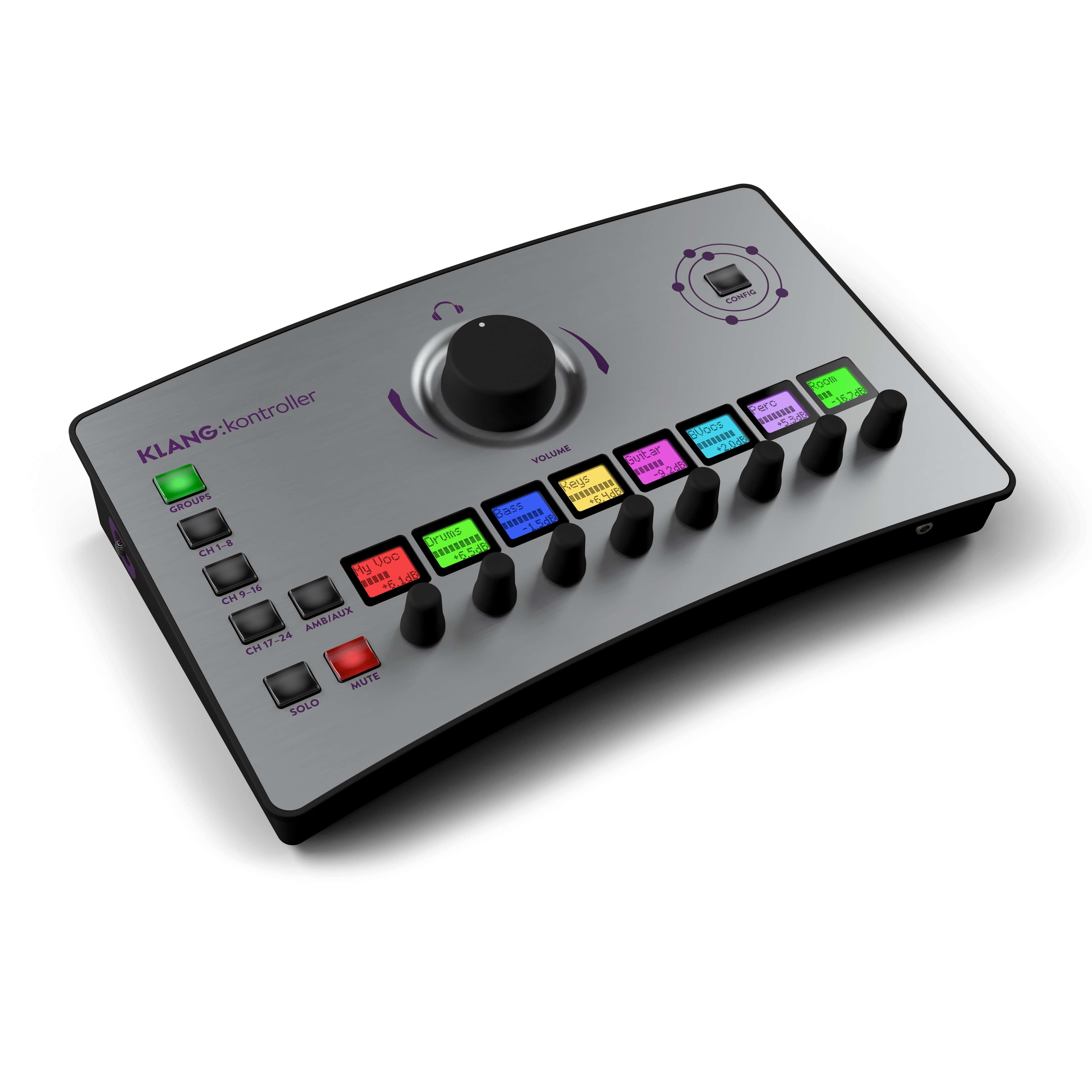 Klang kontroller - Immersive Personal Monitor Mixer and Headphone Amp, angle