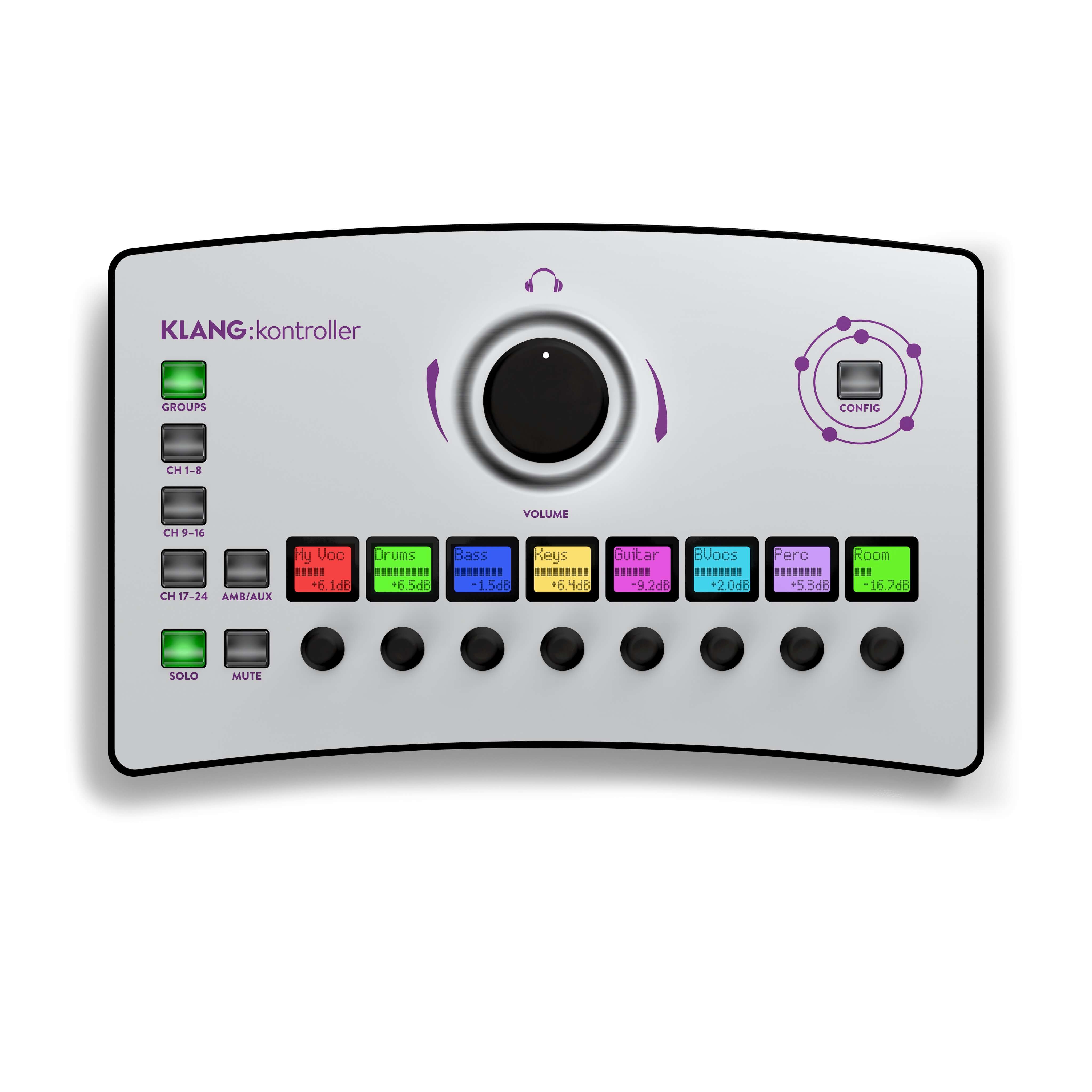 Klang kontroller - Immersive Personal Monitor Mixer and Headphone Amp, top