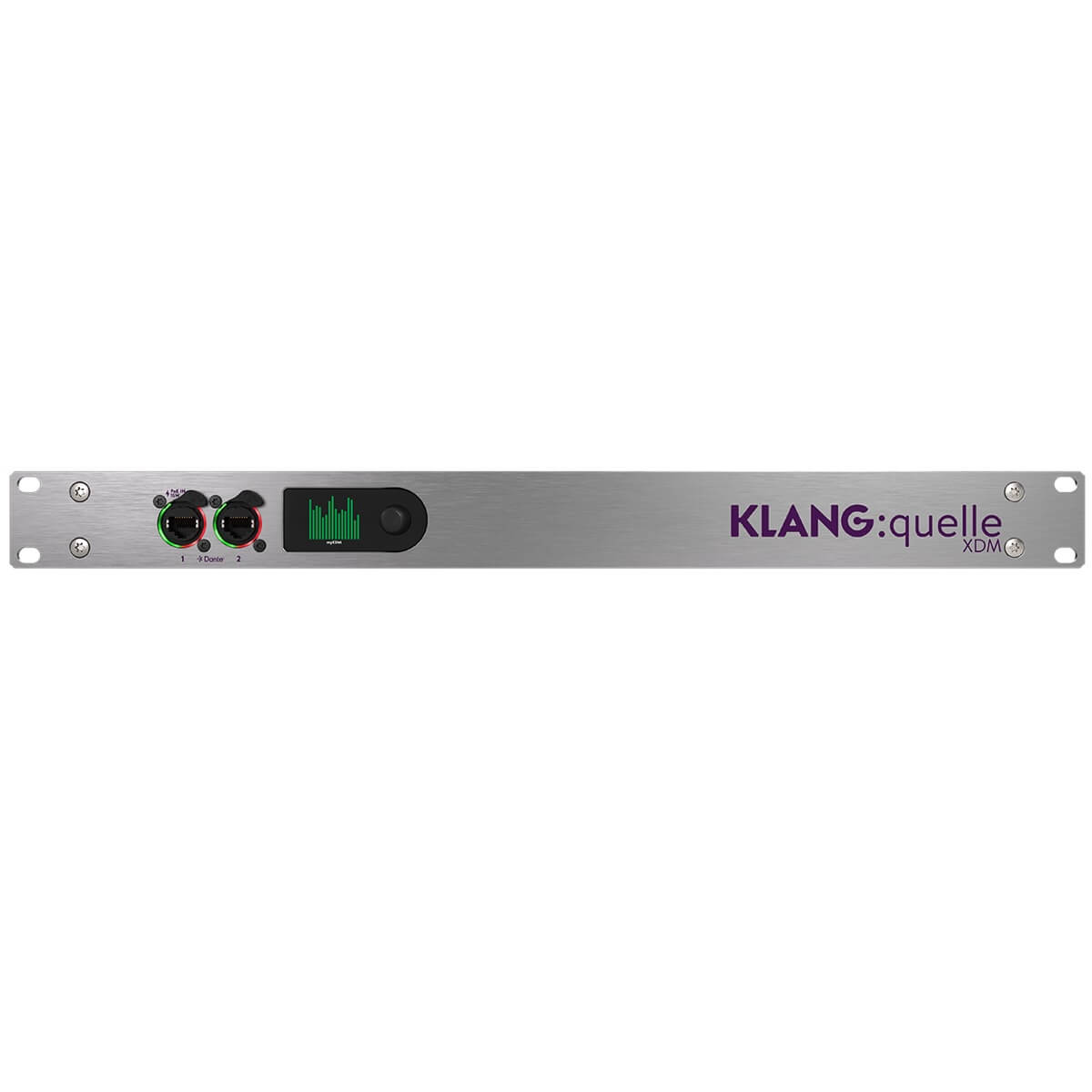 KLANG Quelle XDM - 16-Ch Dante/Madi Router with XLR Analog and AES3 Breakout, front