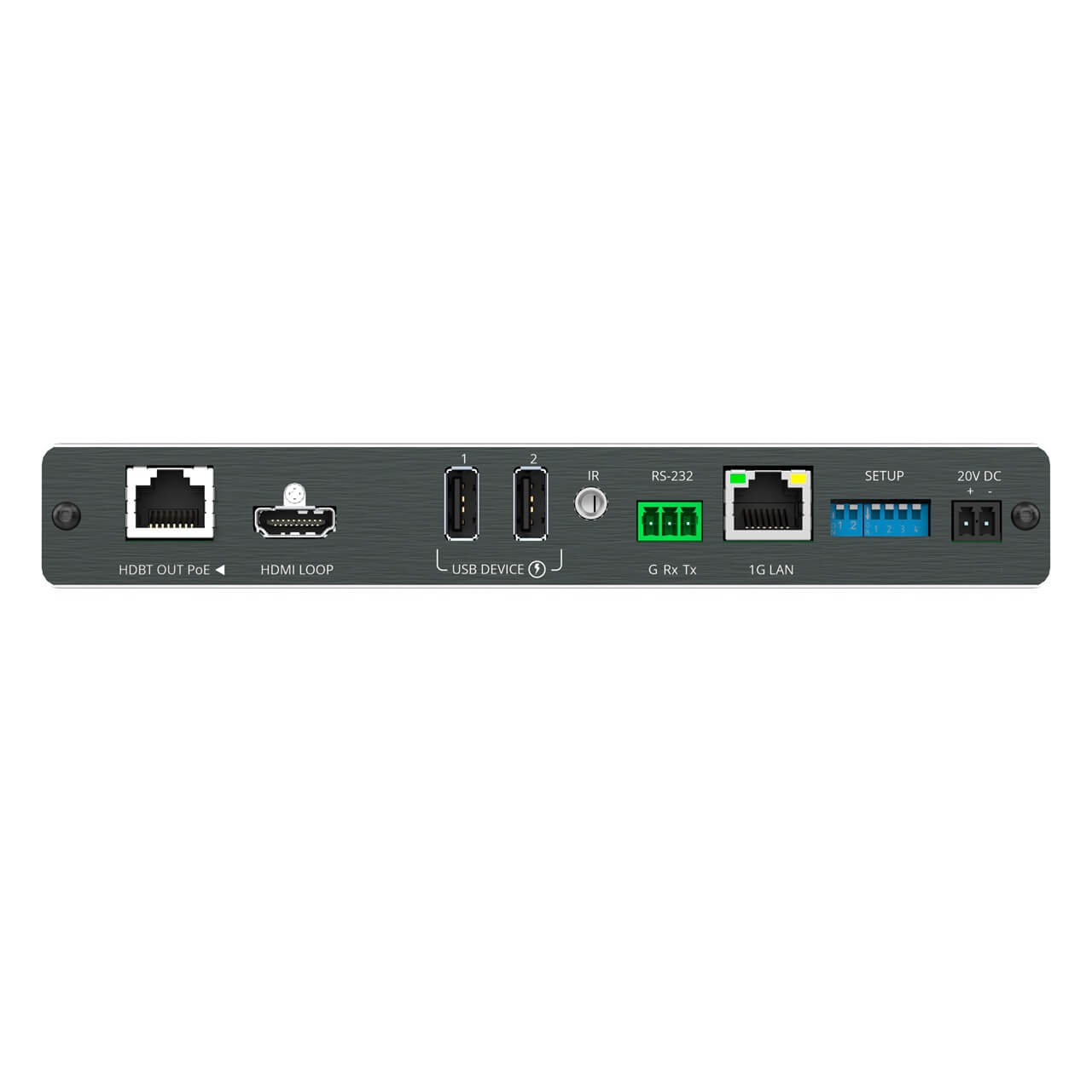 Kramer EXT3−C−XR−T - 4K60 HDMI, USB 2, 1G Ethernet HDBaseT Transmitter, rear