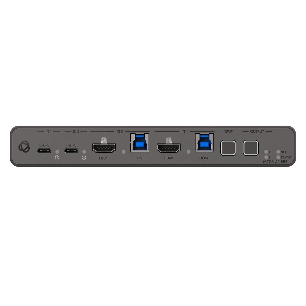 Kramer MTX3-42-HU - 4x2 4K60 USB-C/HDMI Matrix Switcher, front