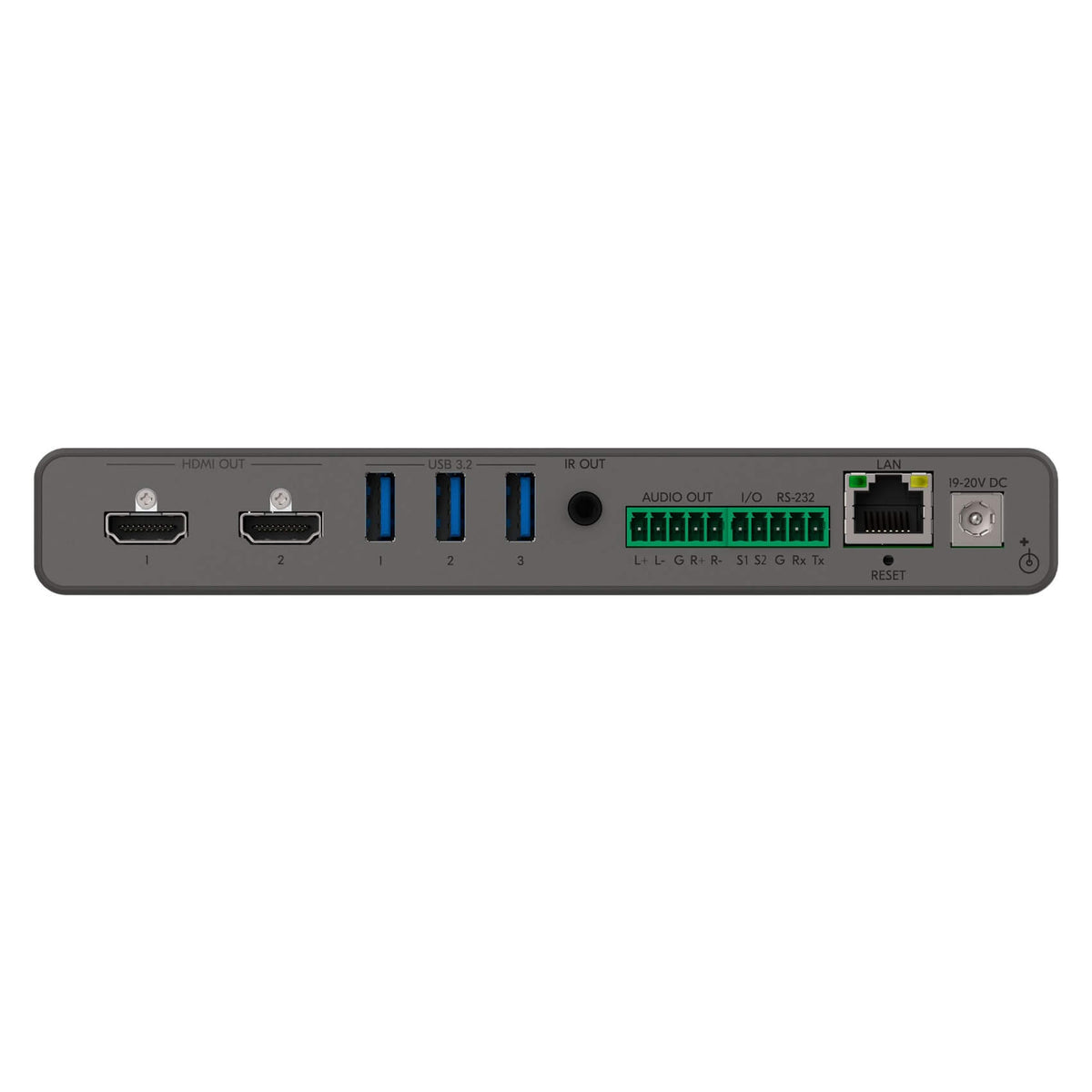 Kramer MTX3-42-HU - 4x2 4K60 USB-C/HDMI Matrix Switcher, rear