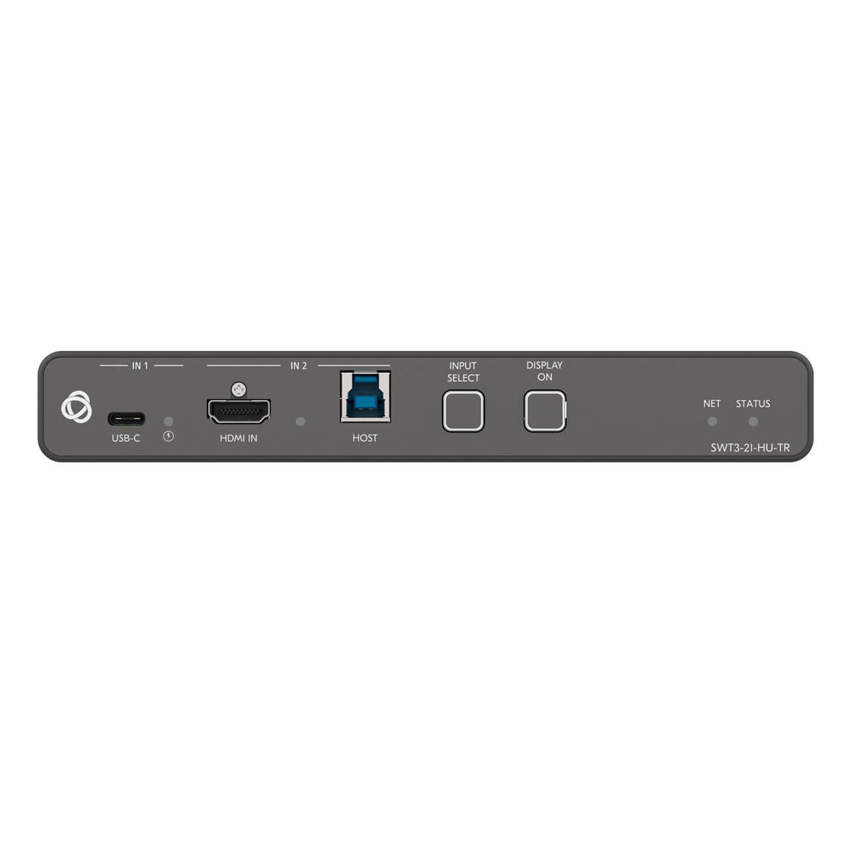 Kramer SWT3-21-HU-TR - 2x1 4K60 USB-C/HDMI Switcher Extender, front