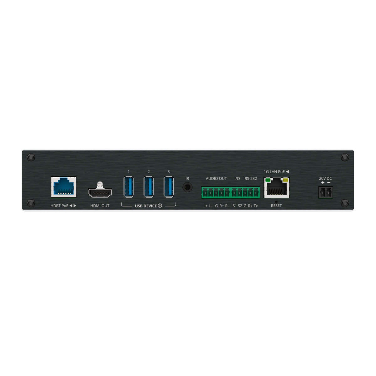 Kramer SWT3-31-HU-TR - 3x1 4K60 USB-C/HDMI Switcher Extender, rear