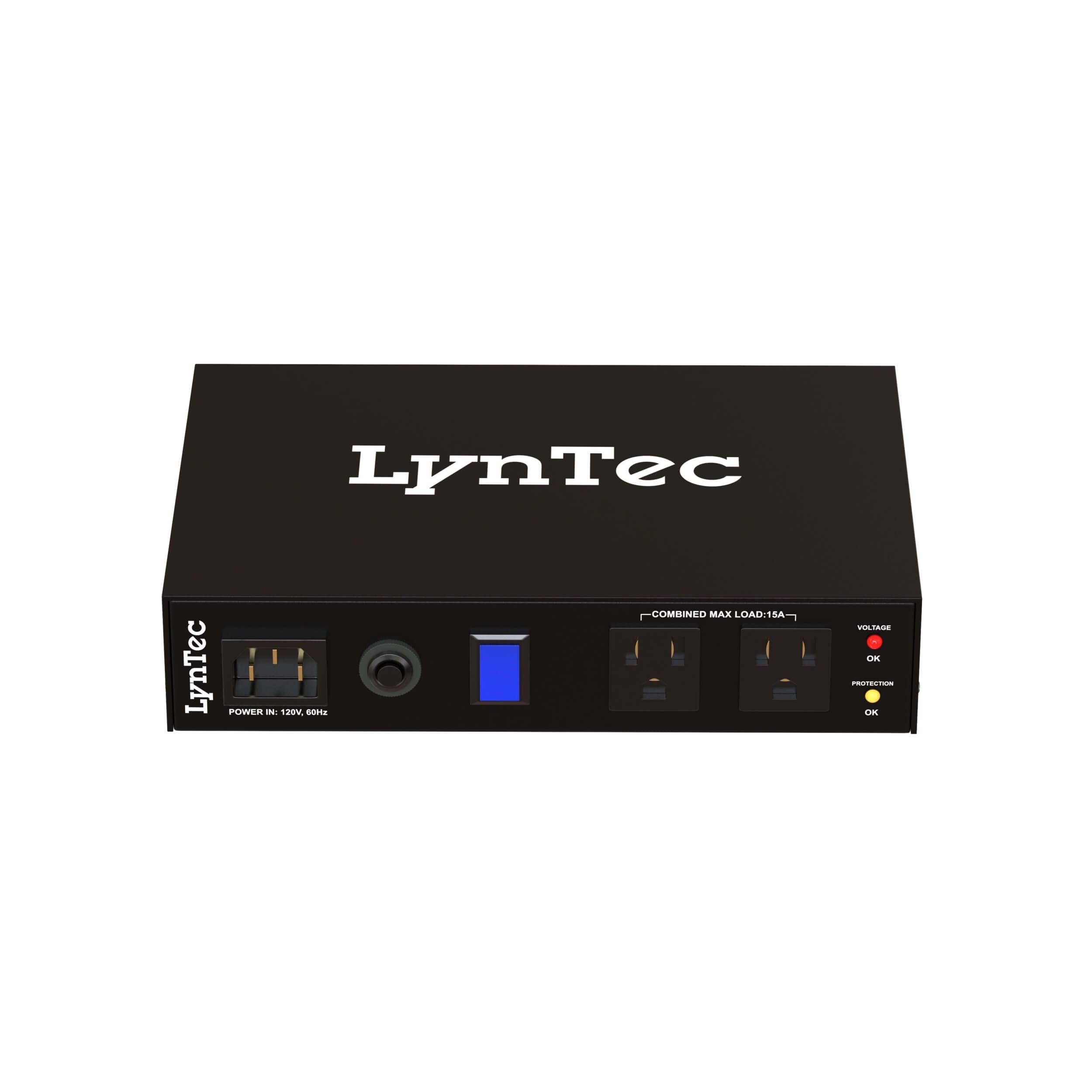 LynTec A2PC - 12A Power Conditioner with EVS and Noise Filtering, front tilted
