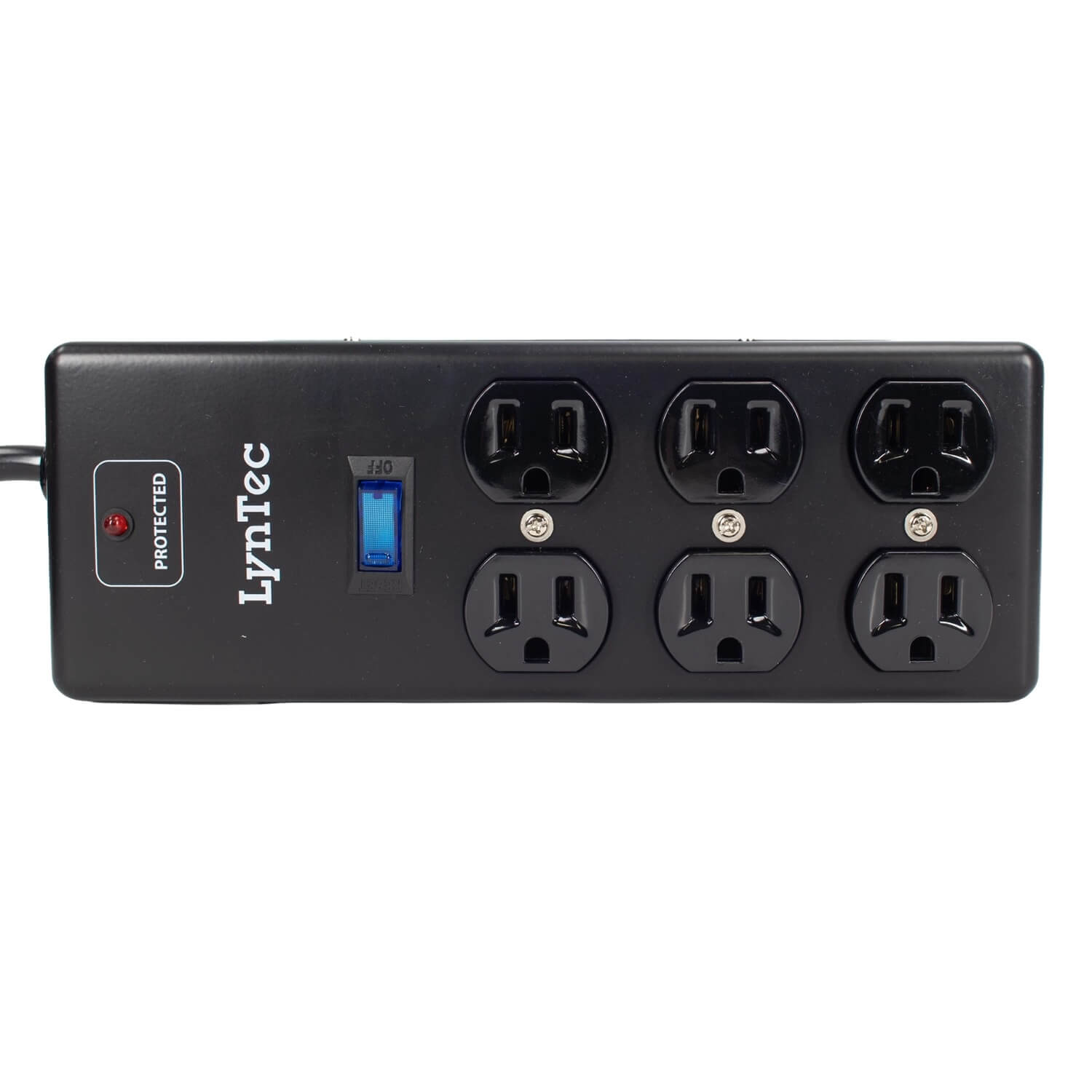 LynTec A6SB - 15A 6-Outlet Power Block with Surge Protection, top