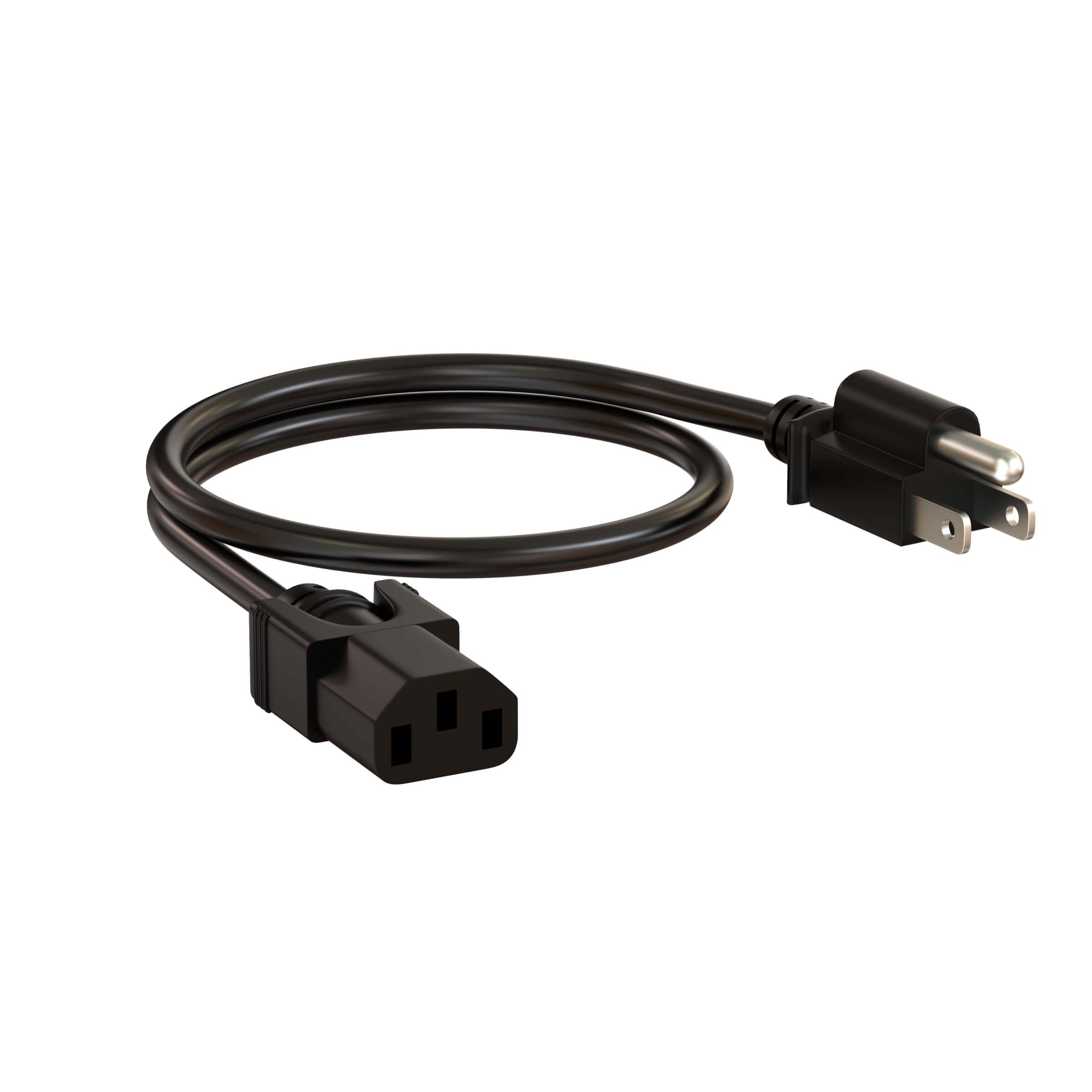 LynTec ACP1FT - Heavy-Duty Power Cord with IEC to NEMA 5-15P Connector