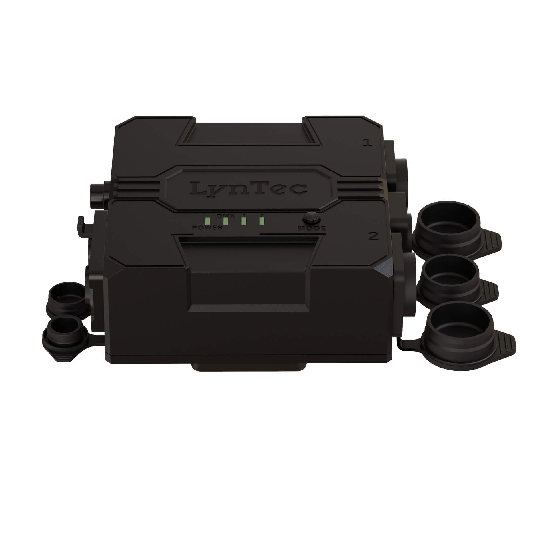LynTec DMXDUALRELAY - IP65-rated DMX Dual Relay, front