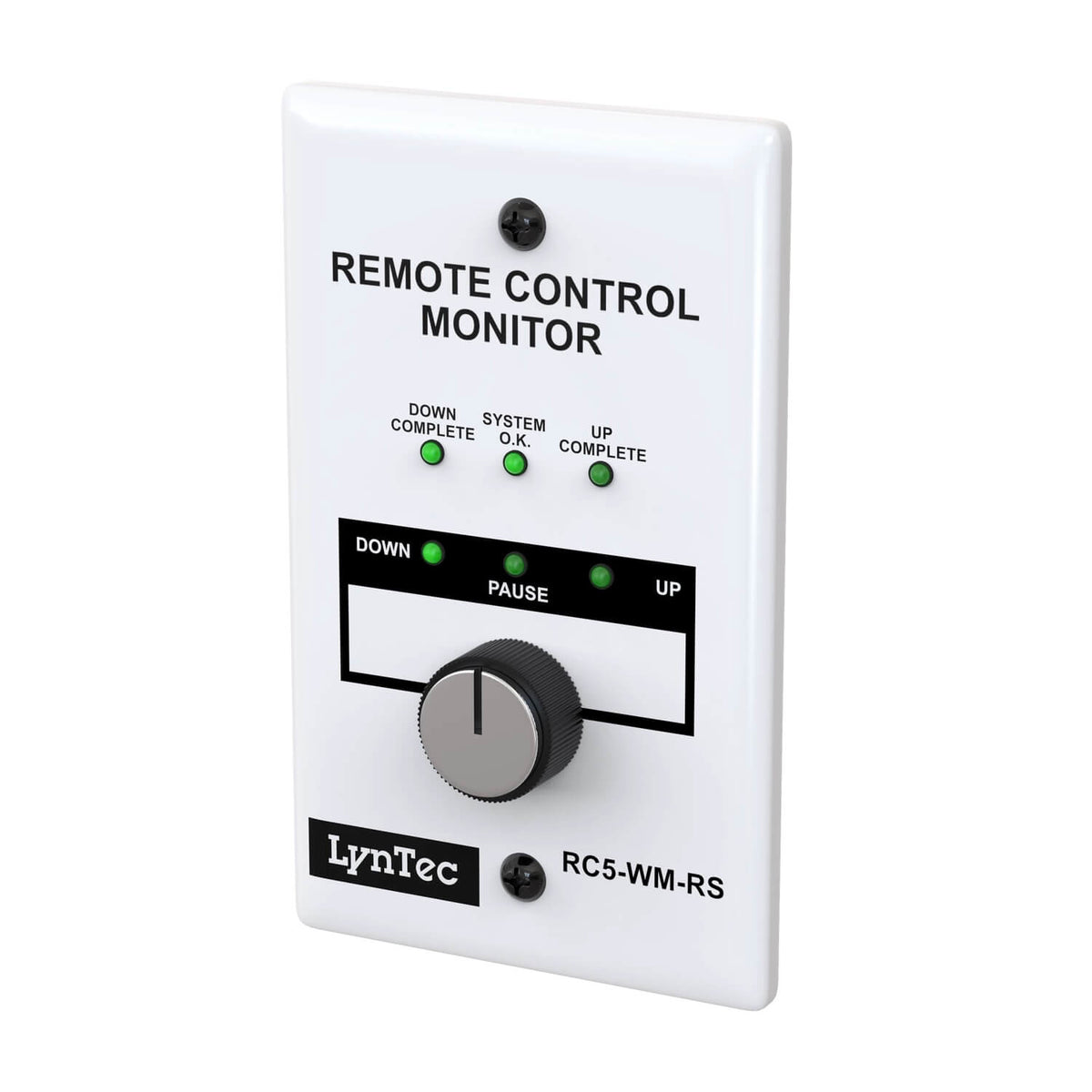 LynTec RC5-WM-RS - Wall Mount Remote Control Monitor with Rotary Switch, angled left