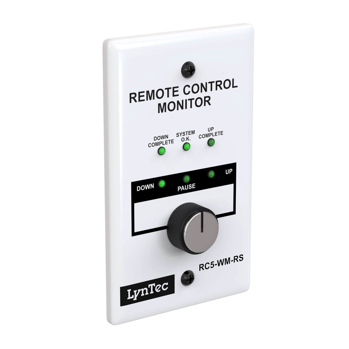 LynTec RC5-WM-RS - Wall Mount Remote Control Monitor with Rotary Switch, angled right