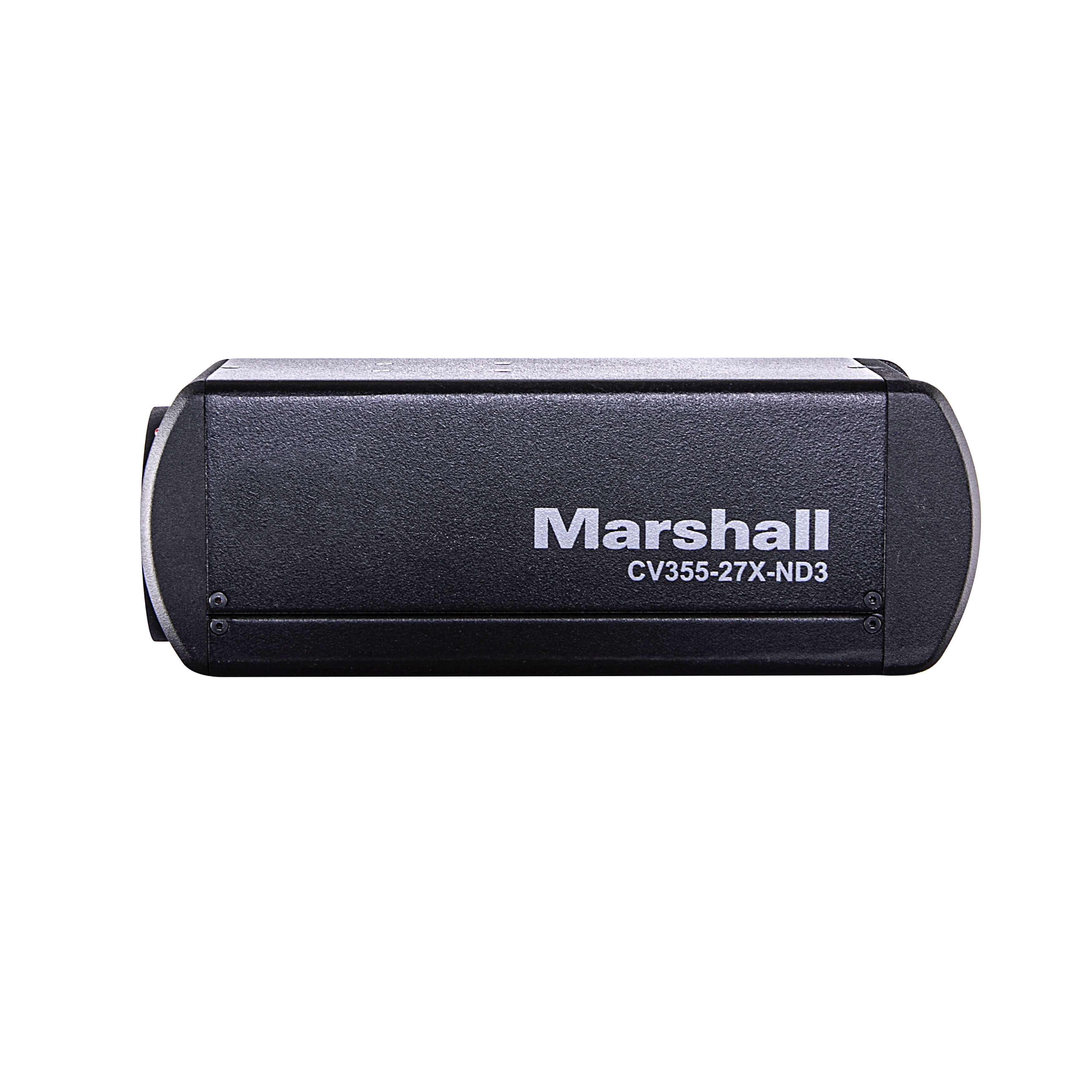 Marshall CV355-27X-ND3 - HD Video Camera with NDI, 3G-SDI, and 27x Optical Zoom, left side