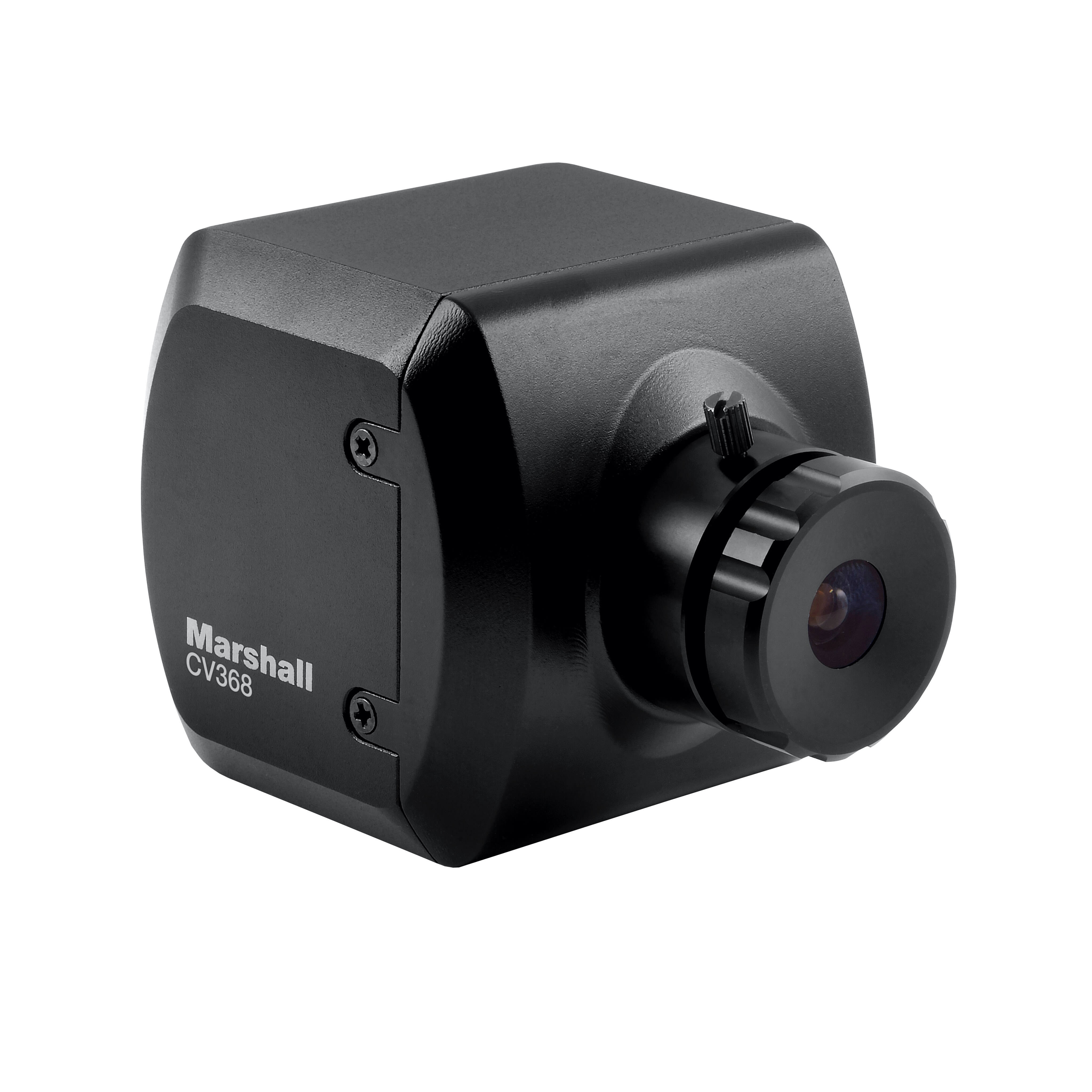 Marshall CV368 - Compact Global HD Camera with Genlock 3G-SDI and HDMI, angled right