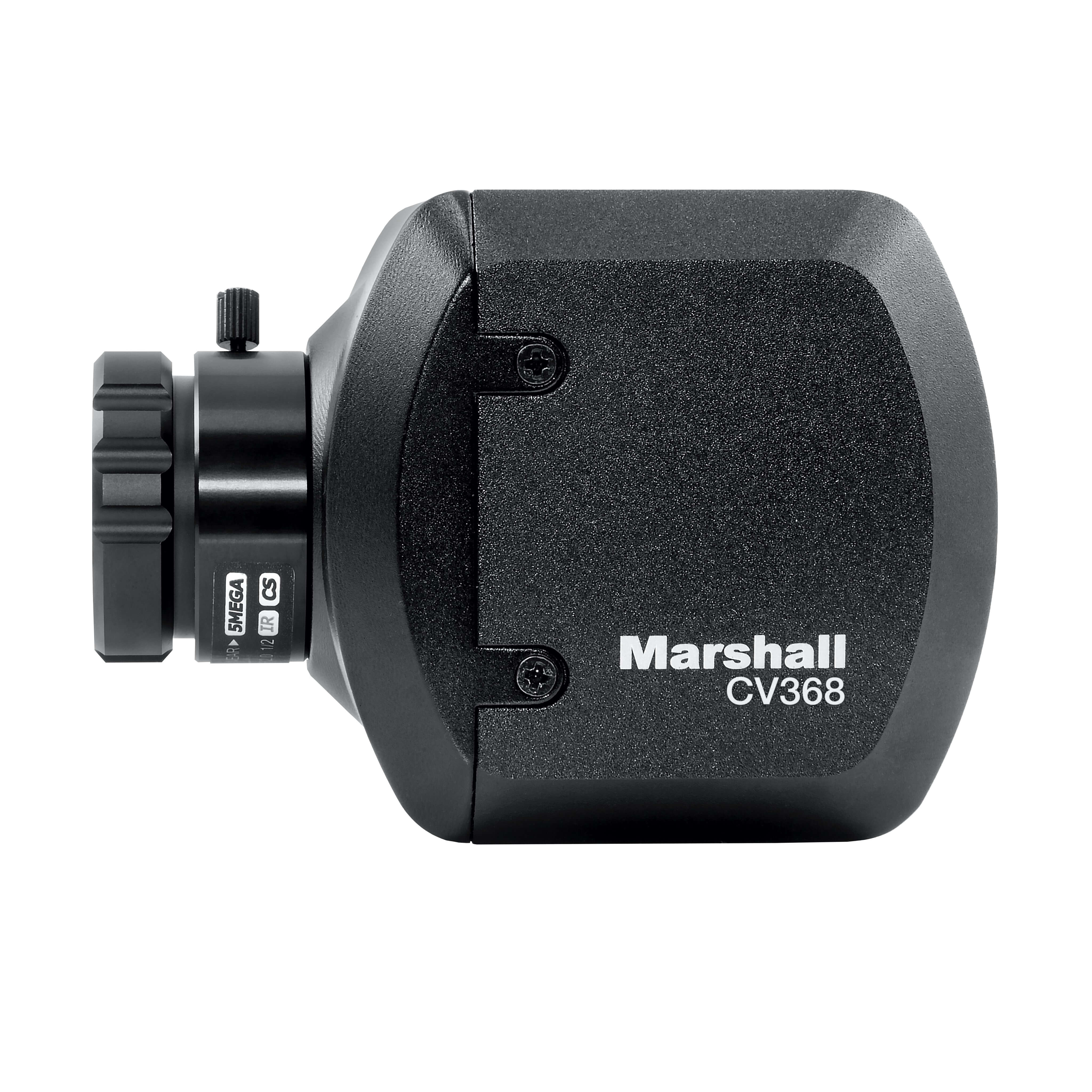 Marshall CV368 - Compact Global HD Camera with Genlock 3G-SDI and HDMI, left side