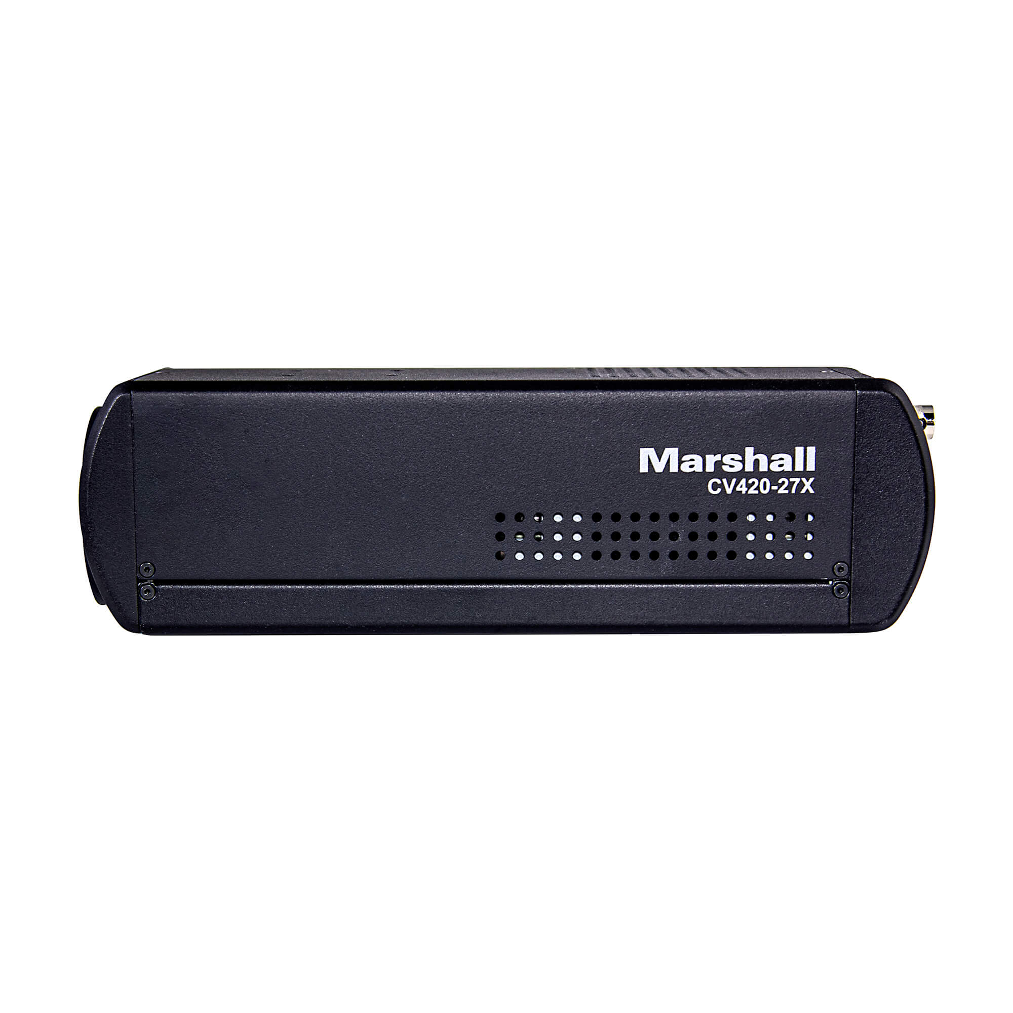 Marshall CV420-27X - Compact 4K60 Camera with IP (HEVC) and HDMI, left side
