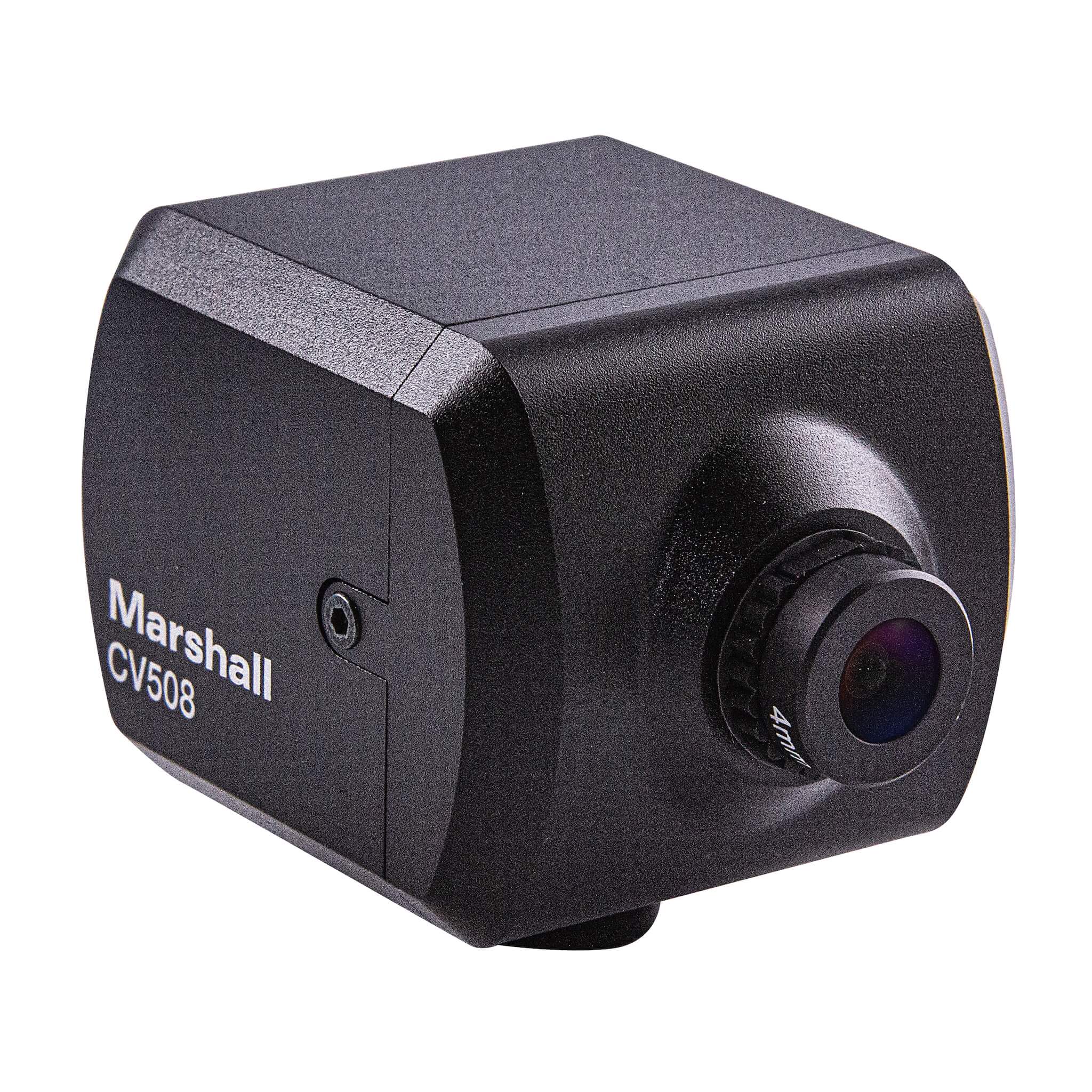Marshall CV508 - Micro Full-HD POV Video Camera with HDMI/3GSDI, angled right
