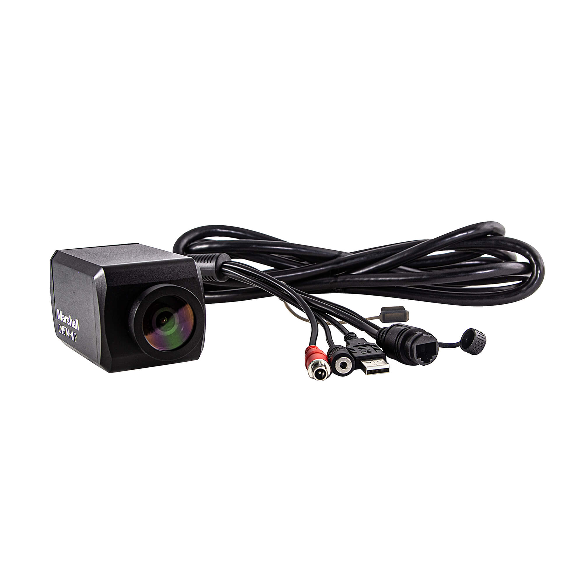 Marshall CV574-WP - All-Weather 4K NDI|HX3 POV Camera, angled right