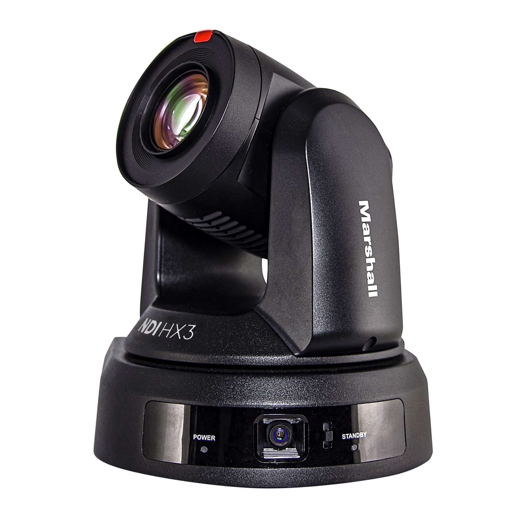 Marshall CV625-TBN - NDI 25X UHD60 PTZ Auto Tracking with Dual Cameras, angled left