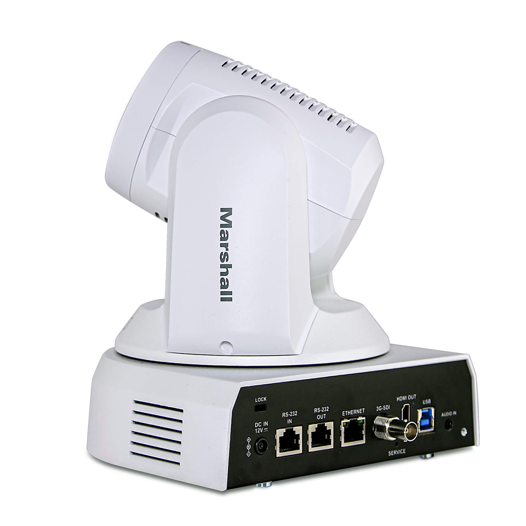 Marshall CV625-TWN - NDI 25X UHD60 PTZ Auto Tracking with Dual Cameras, rear angle