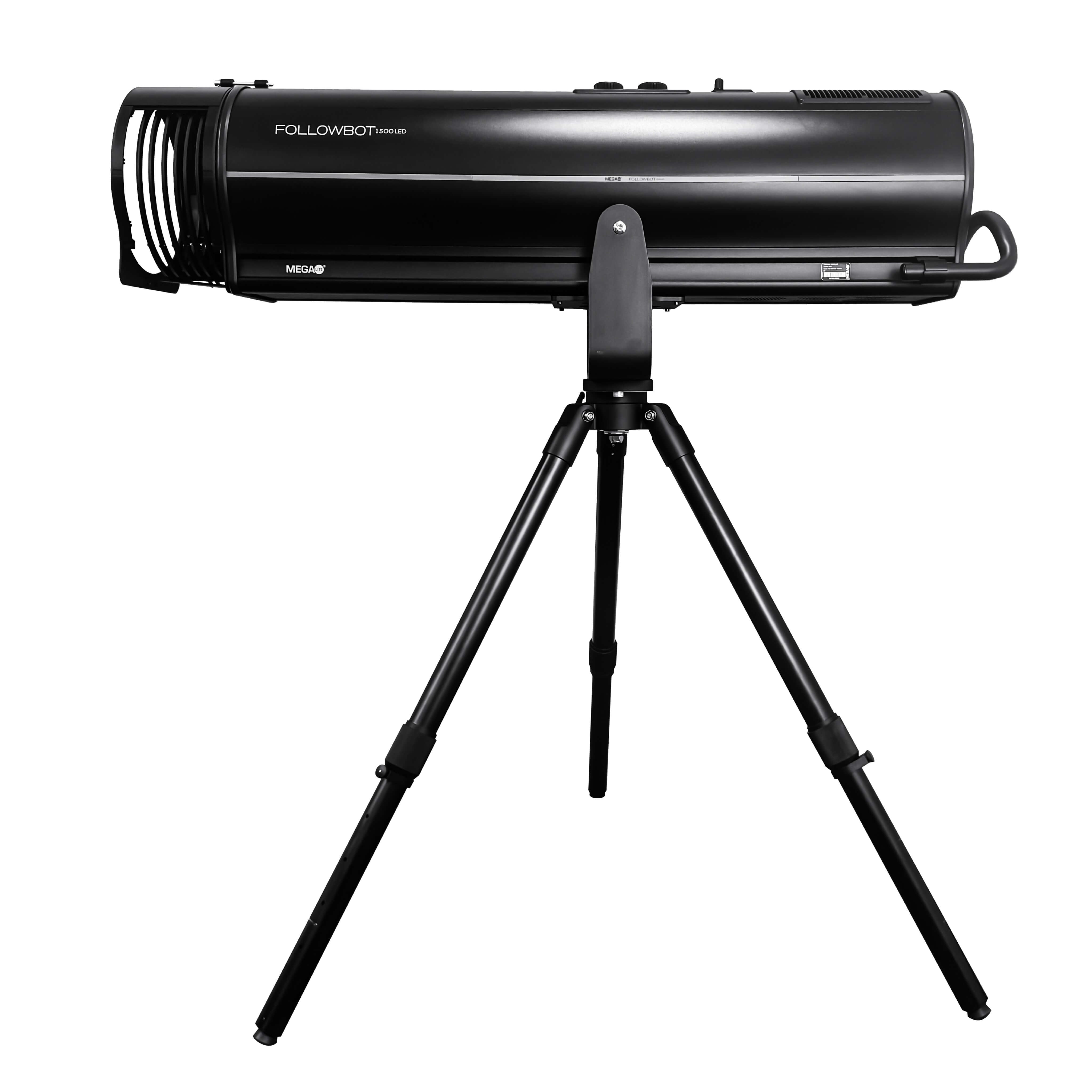 Mega-Lite Followbot 1500 LED - Follow Spot LED Fixture with Stand, left