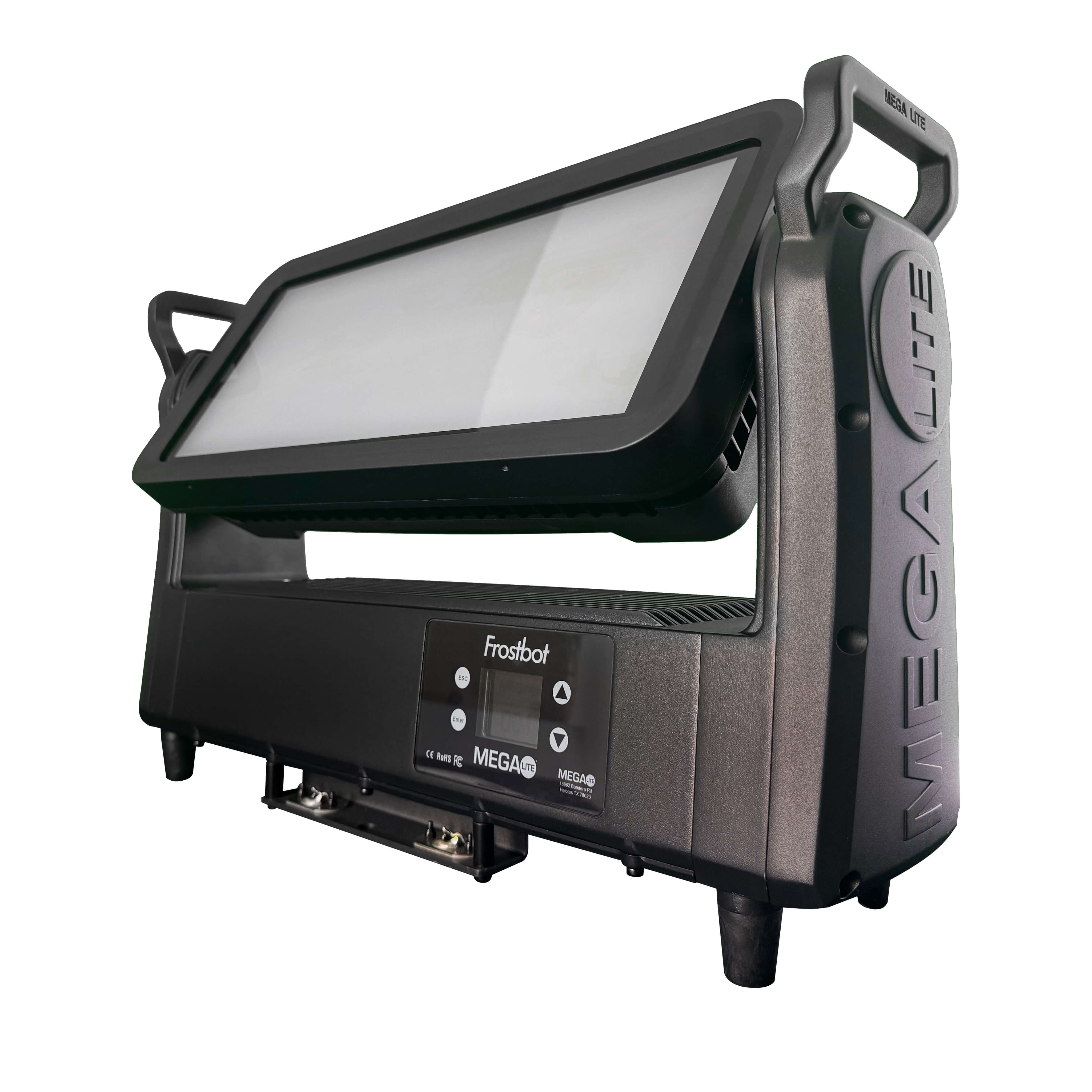 Mega-Lite Frostbot - Motorized D-Frost Wash/Strobe/Effects Fixture, angle with diffuser