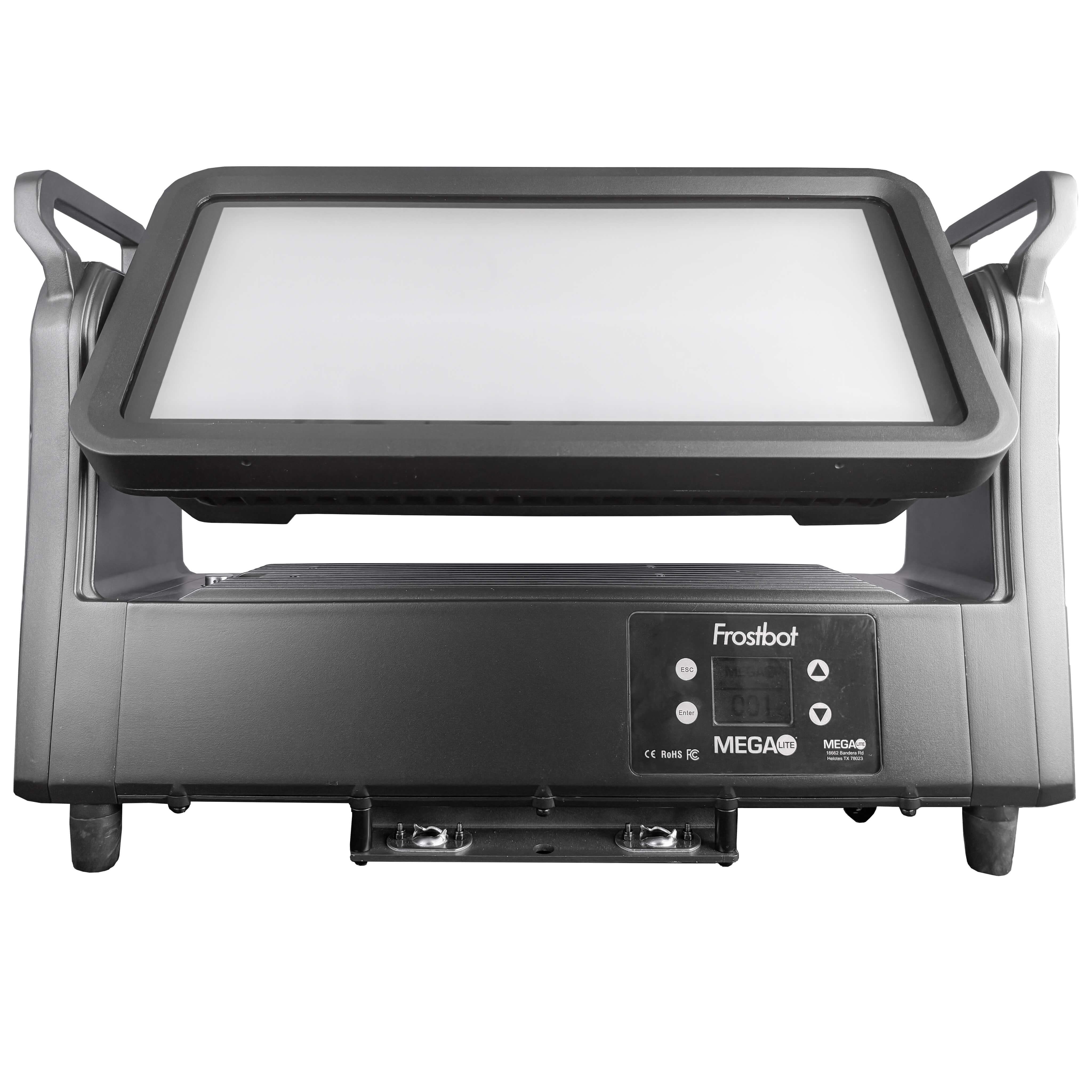 Mega-Lite Frostbot - Motorized D-Frost Wash/Strobe/Effects Fixture, front with diffuser