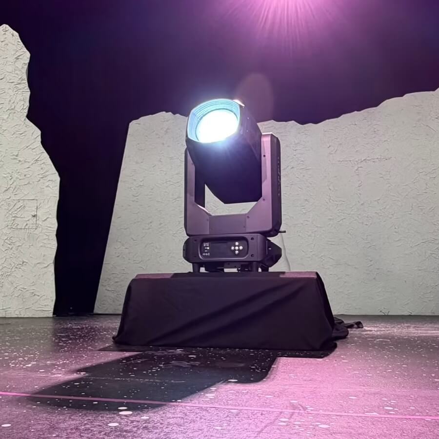 MEGA-Lite GW1 - 550W LED Fresnel Wash Moving Head Lighting Fixture, white beam