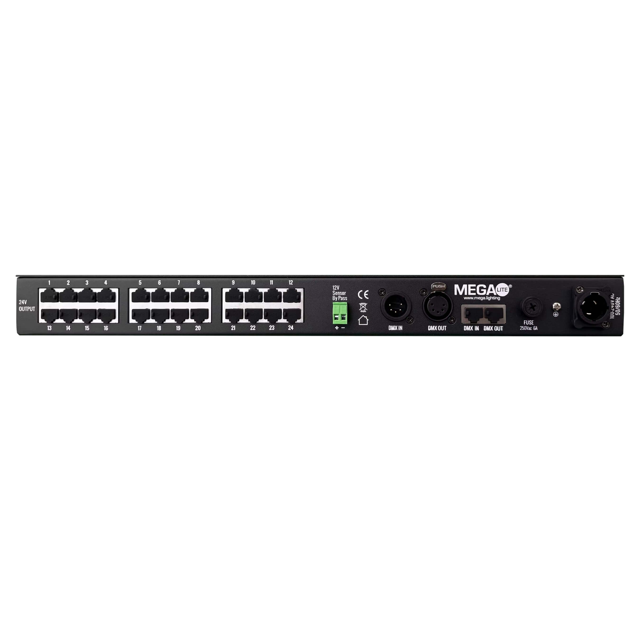 MEGA-Lite CV24 - Deco Series LED Line Driver with (24) 20W Outputs, rear