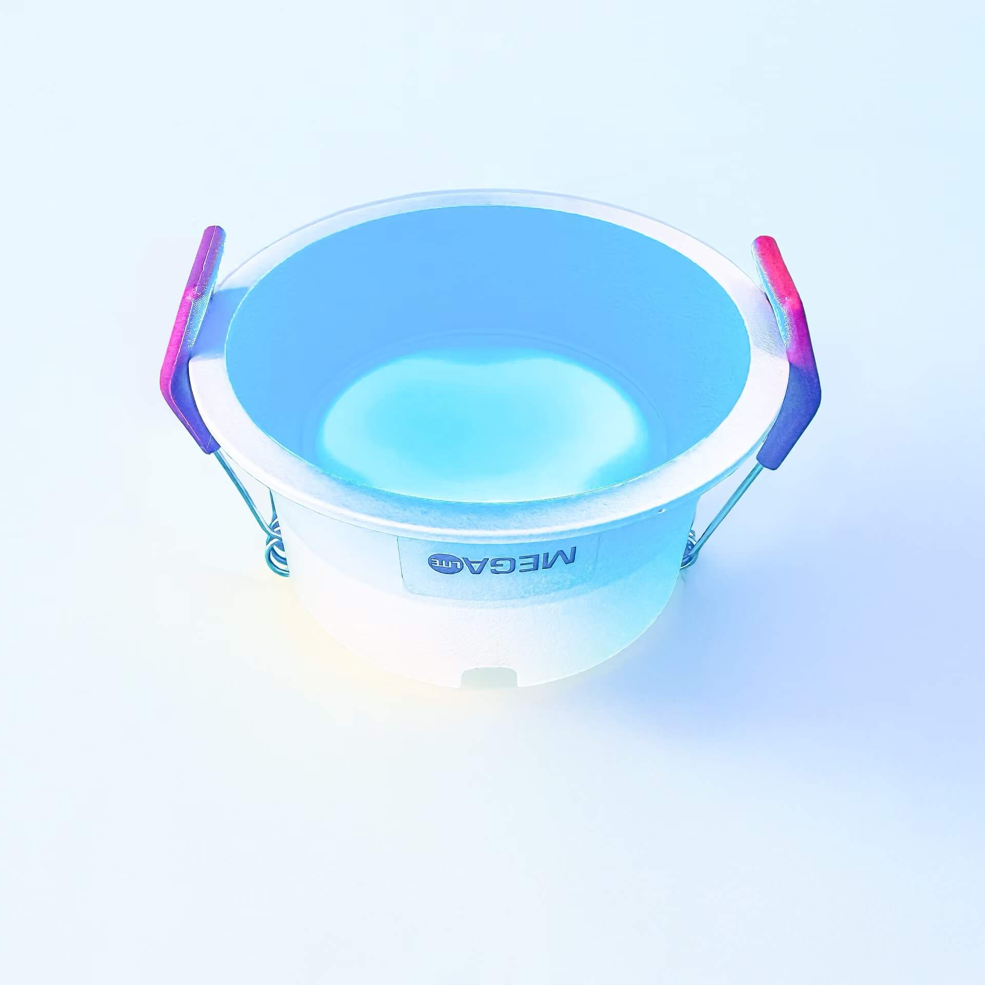 MEGA-Lite Kroma 24VDC RGBWW LED Recessed Lighting Fixture, cyan