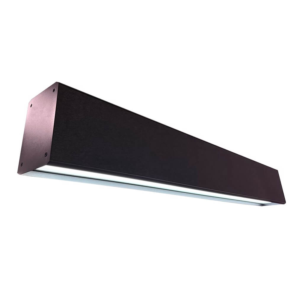 MEGA-Lite LSD5 - 5-ft RGBW LED Light Pendant and 120W Sound Bar, up angle