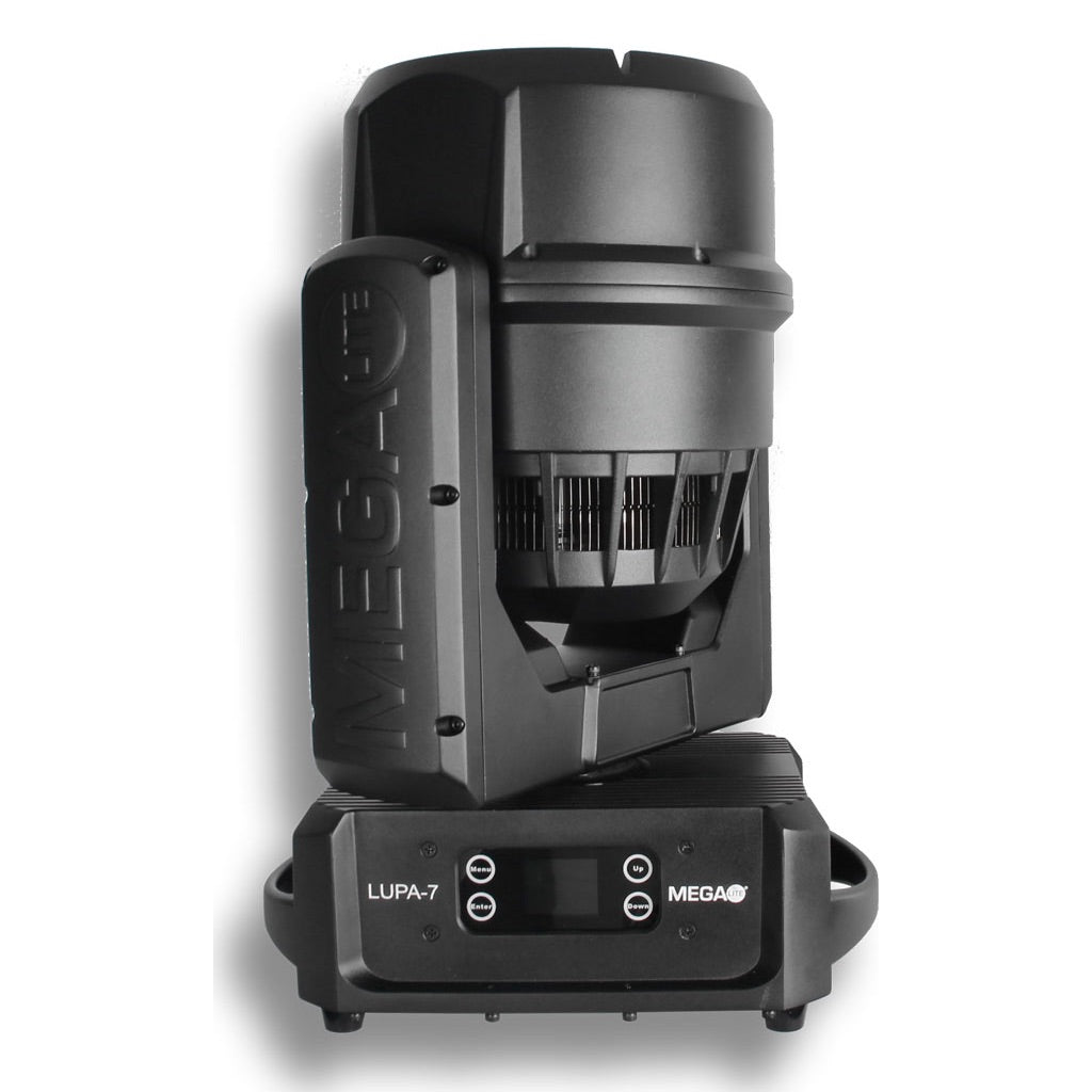 Mega-Lite Lupa-7 - LED Moving Head Wash Fixture with Pixable back LEDs, front up right