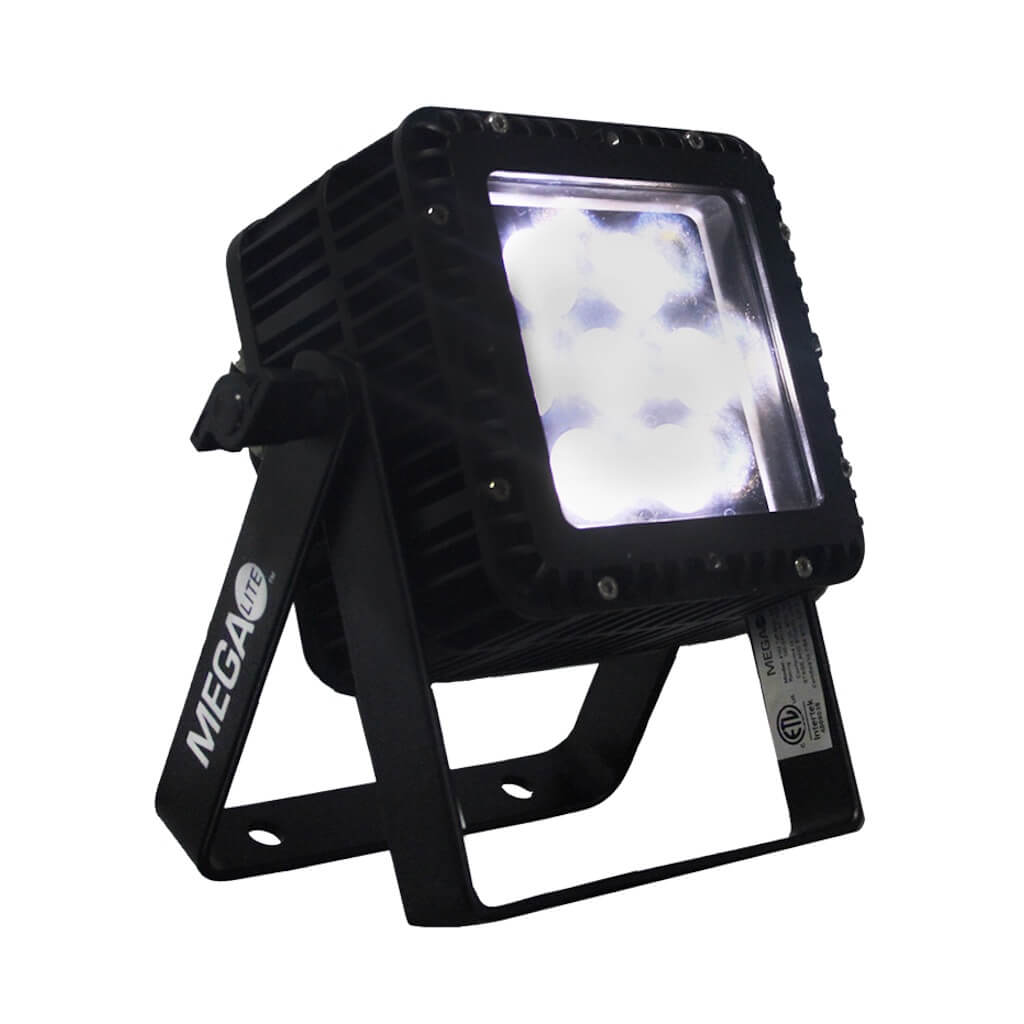 Mega-Lite Tuff Baby VW42 - IP65 Compact LED Wash Light, stand