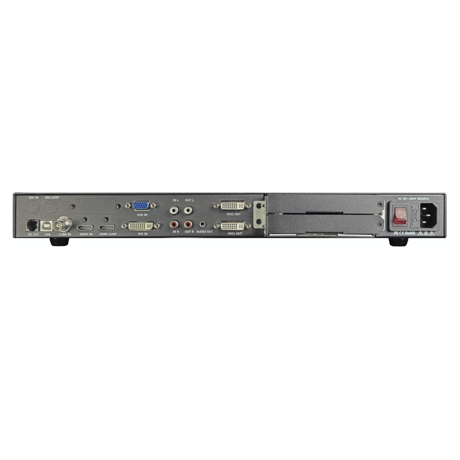 Mega-Lite Media Cue 2K - Direct View LED Display Processor, rear
