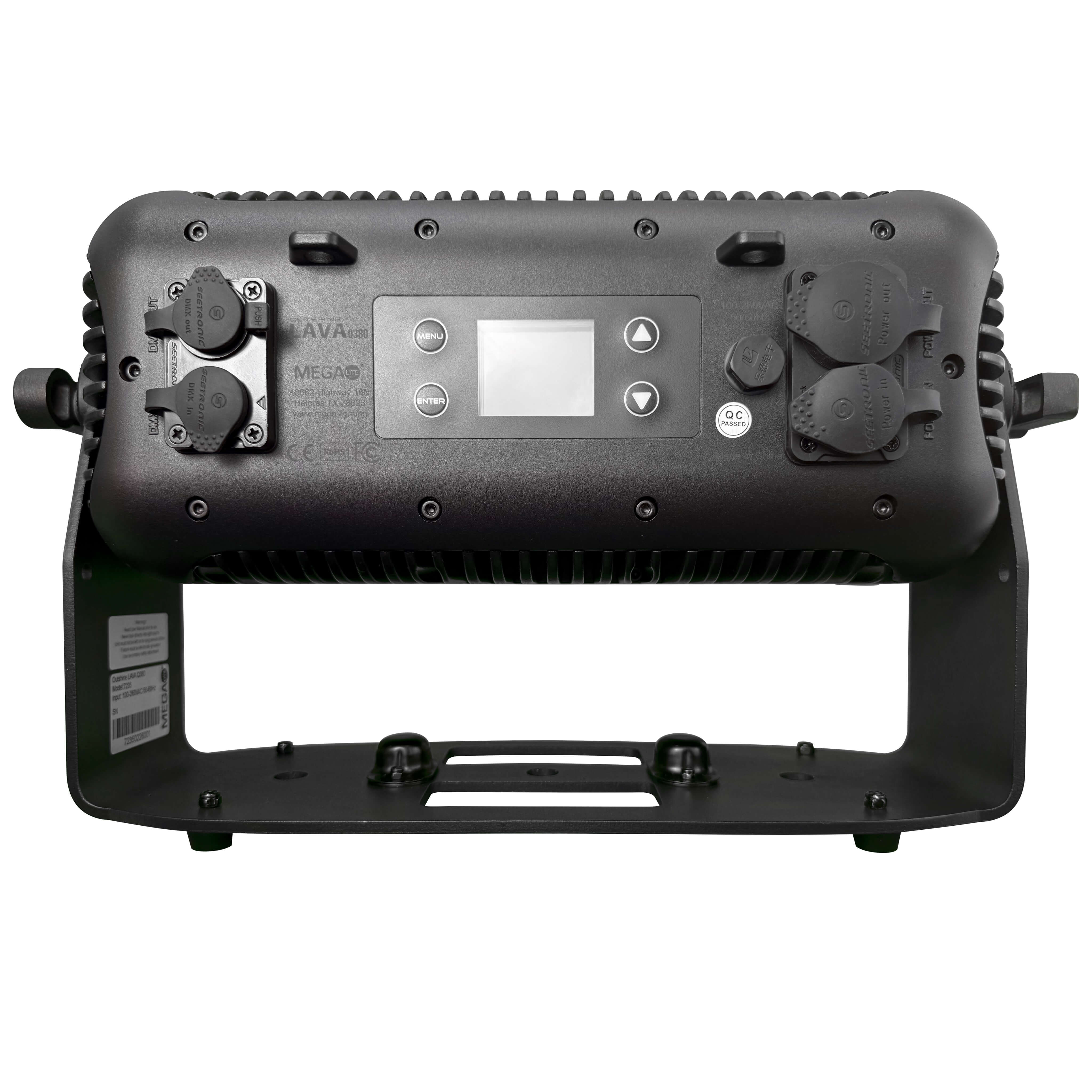 MEGA-Lite Outshine LAVA Q380 - RGBW LED Pixable, Strobe/Wash Fixture, rear