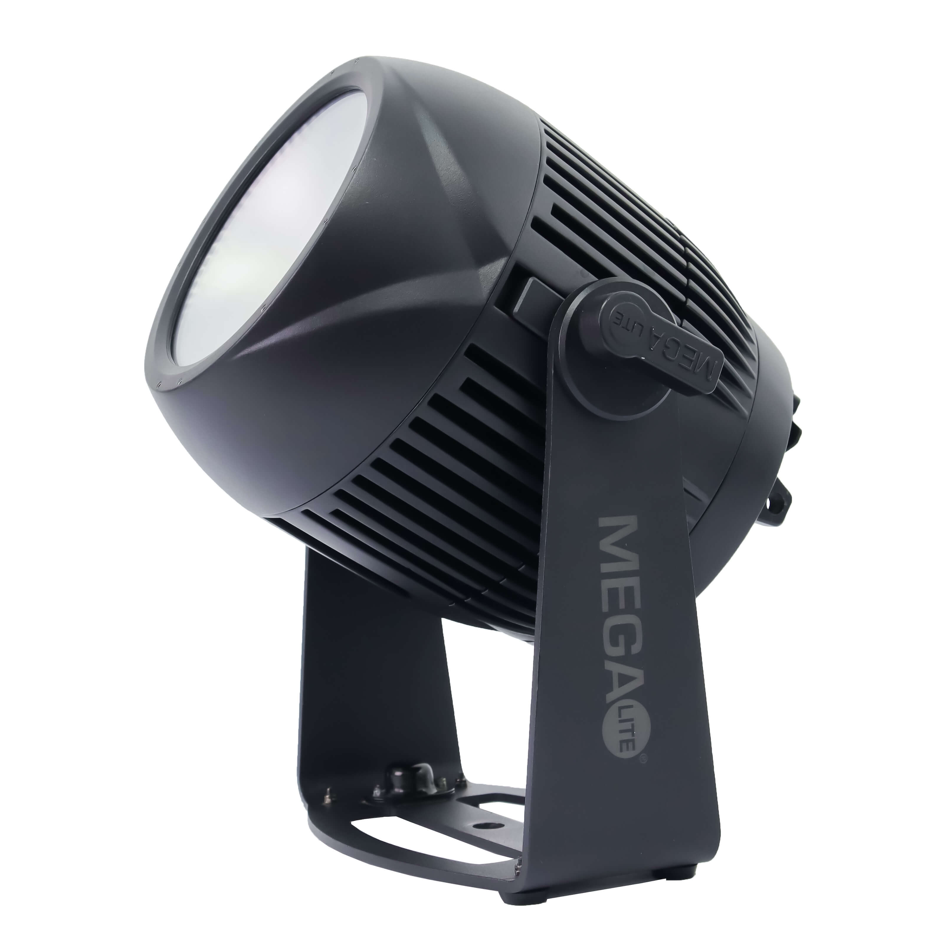 MEGA-Lite Outshine Pegasus P400 - 400W RGBLA LED Wash Strobe Blinder special effects lighting fixture, angle standing