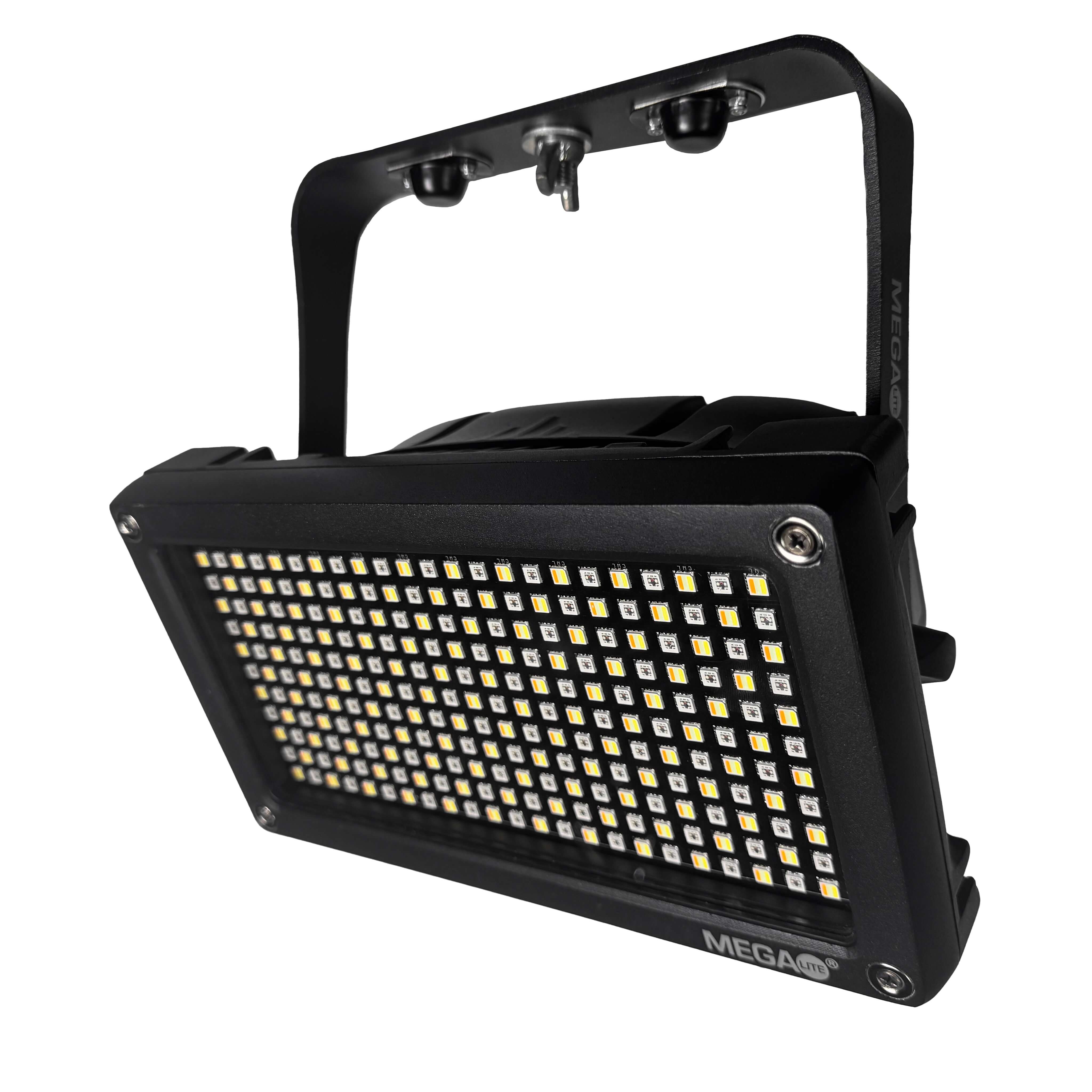 Mega-Lite Teclight Spectra - Versatile Full-Color LED Lighting Fixture, angled hanging