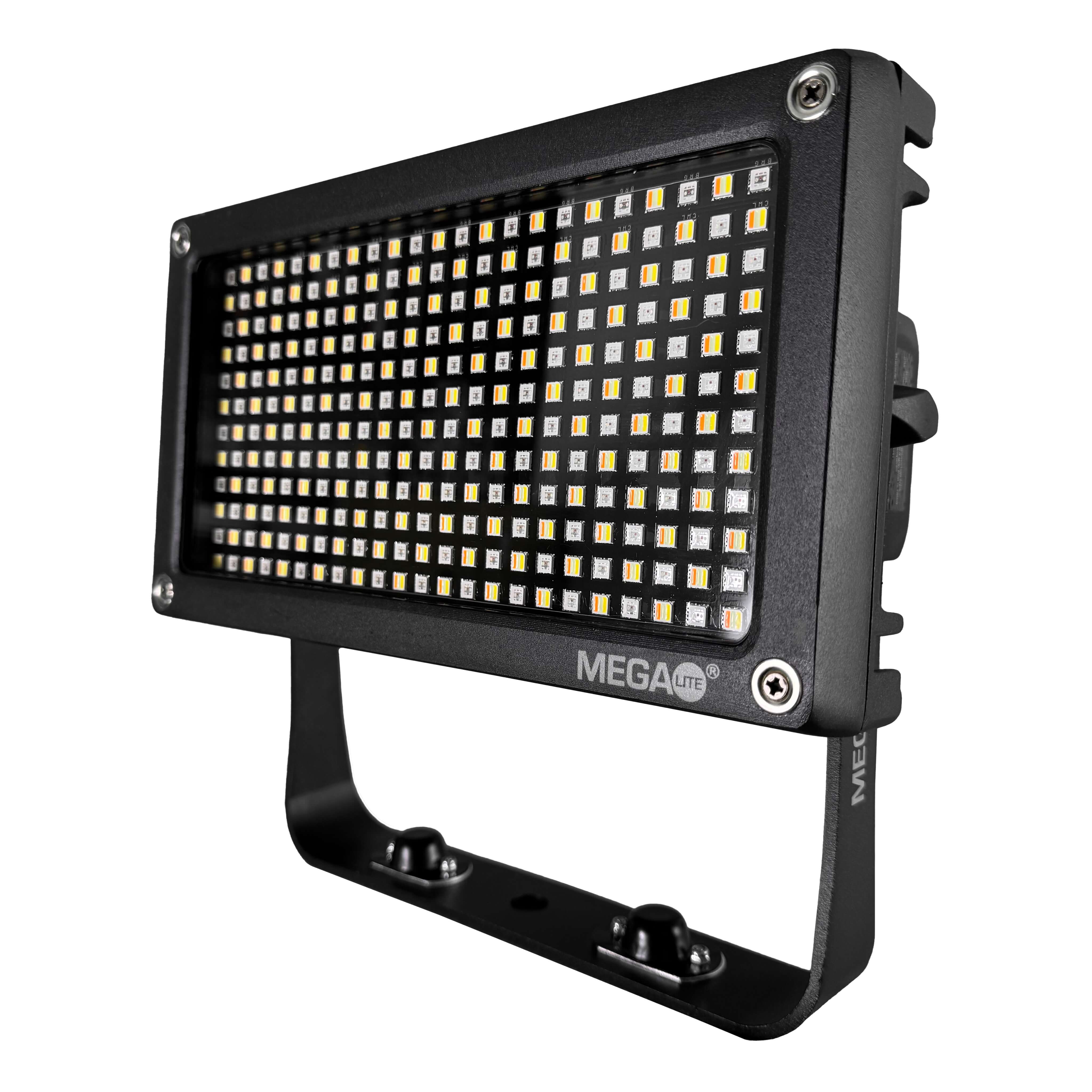 Mega-Lite Teclight Spectra - Versatile Full-Color LED Lighting Fixture, angled