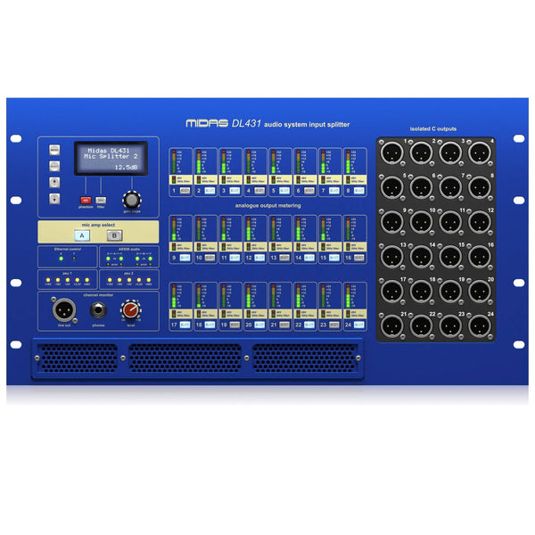 Midas DL431 - 24-Input, 72-Output Active Microphone Splitter
