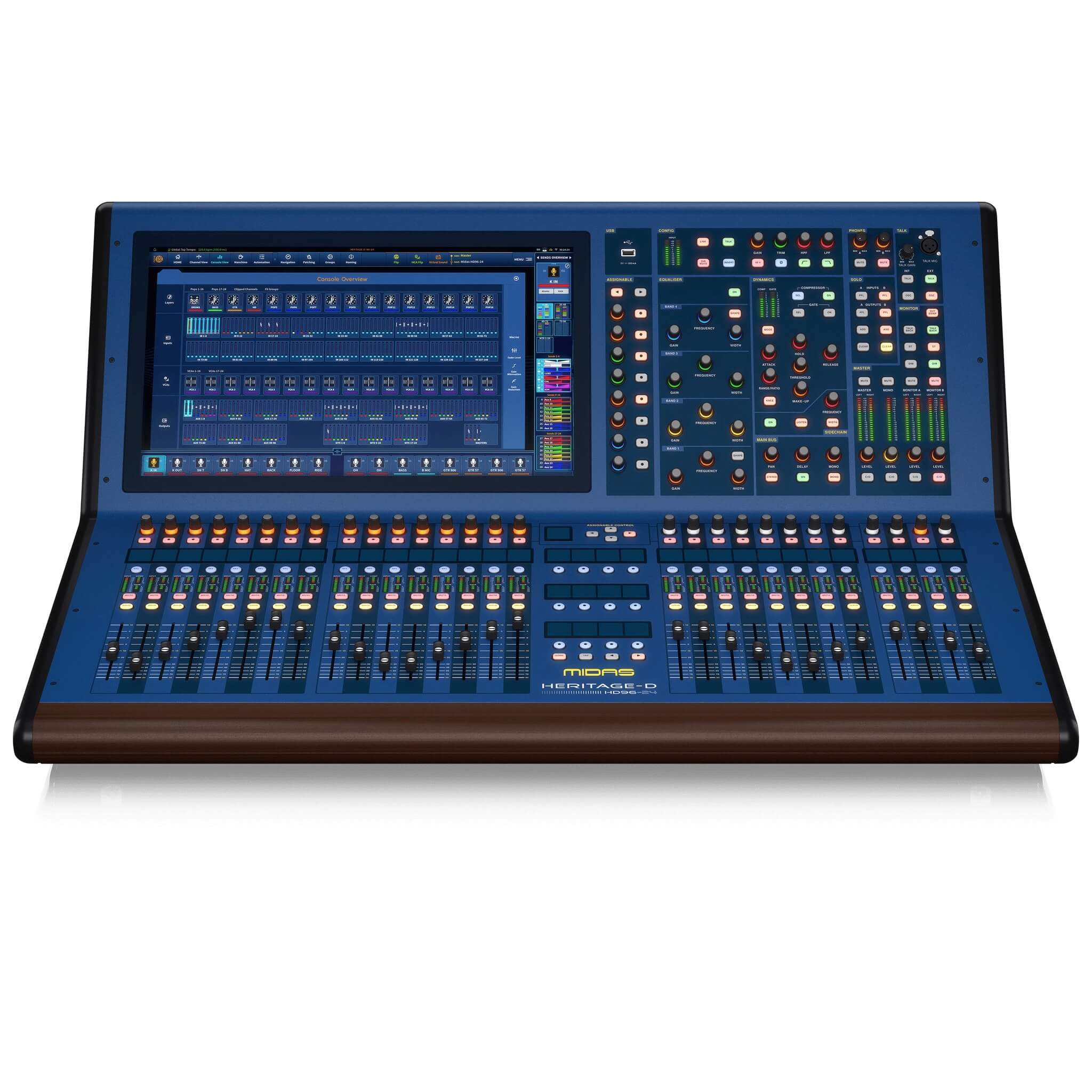 Midas HD96-24-CC-IP - Heritage D Live Digital Console, front