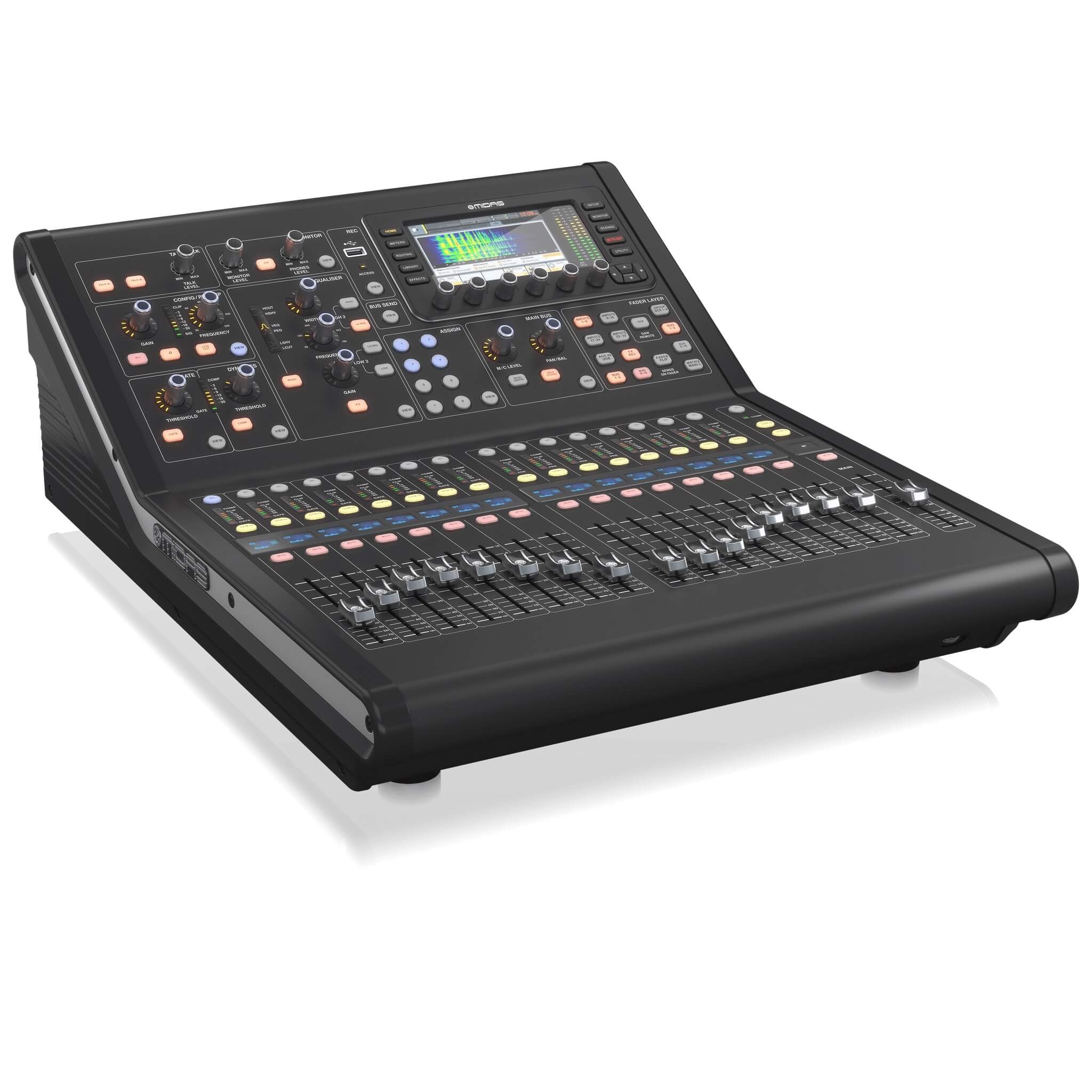Midas M32R - Digital Console with 40-Input Channels and 16 Midas Mic Preamps, left