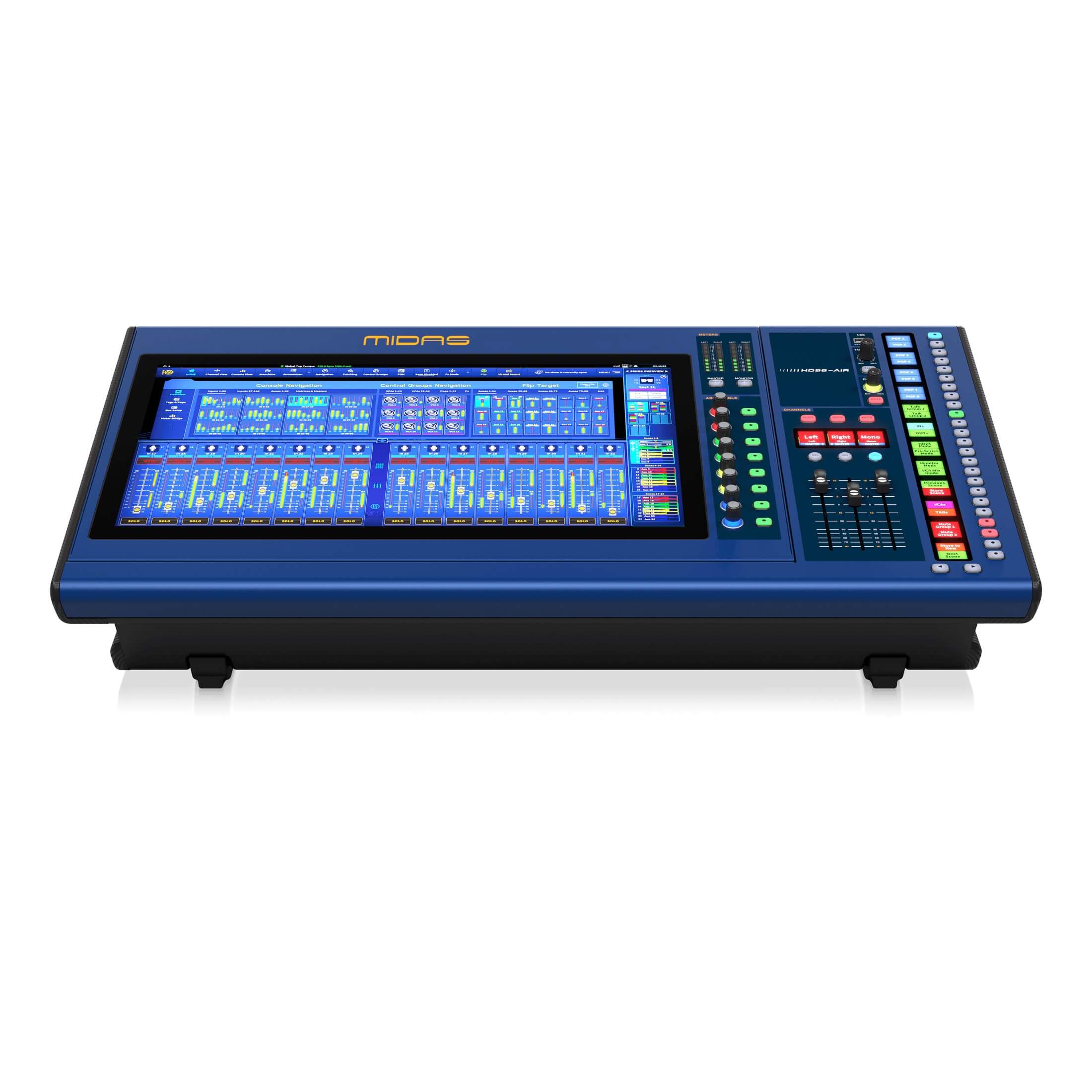 Midas HD96-AIR-CC-IP - 144-Input Channel Live Digital Console, front