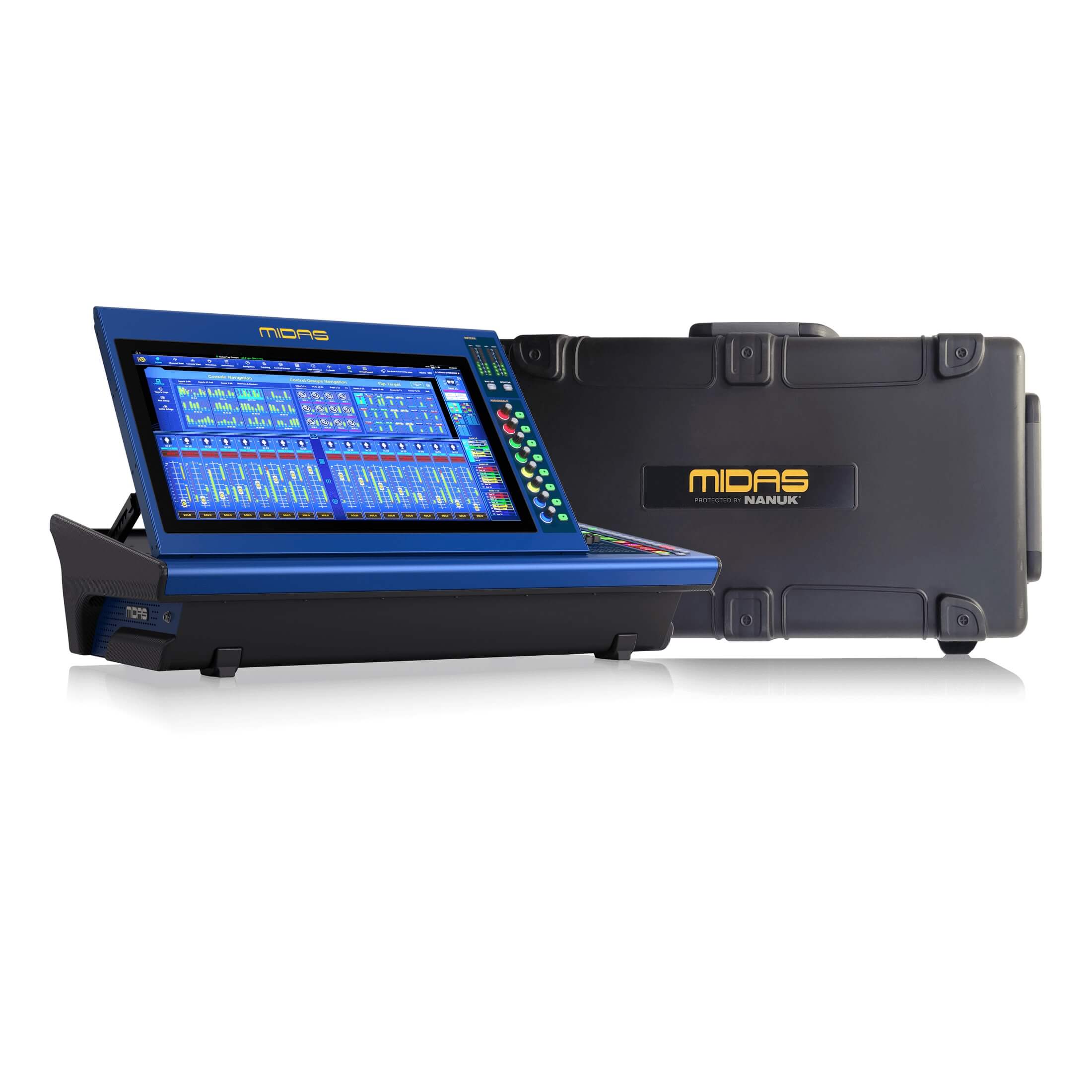 Midas HD96-AIR-CC-TP - 144-Input Channel Live Digital Console, with Tour Case